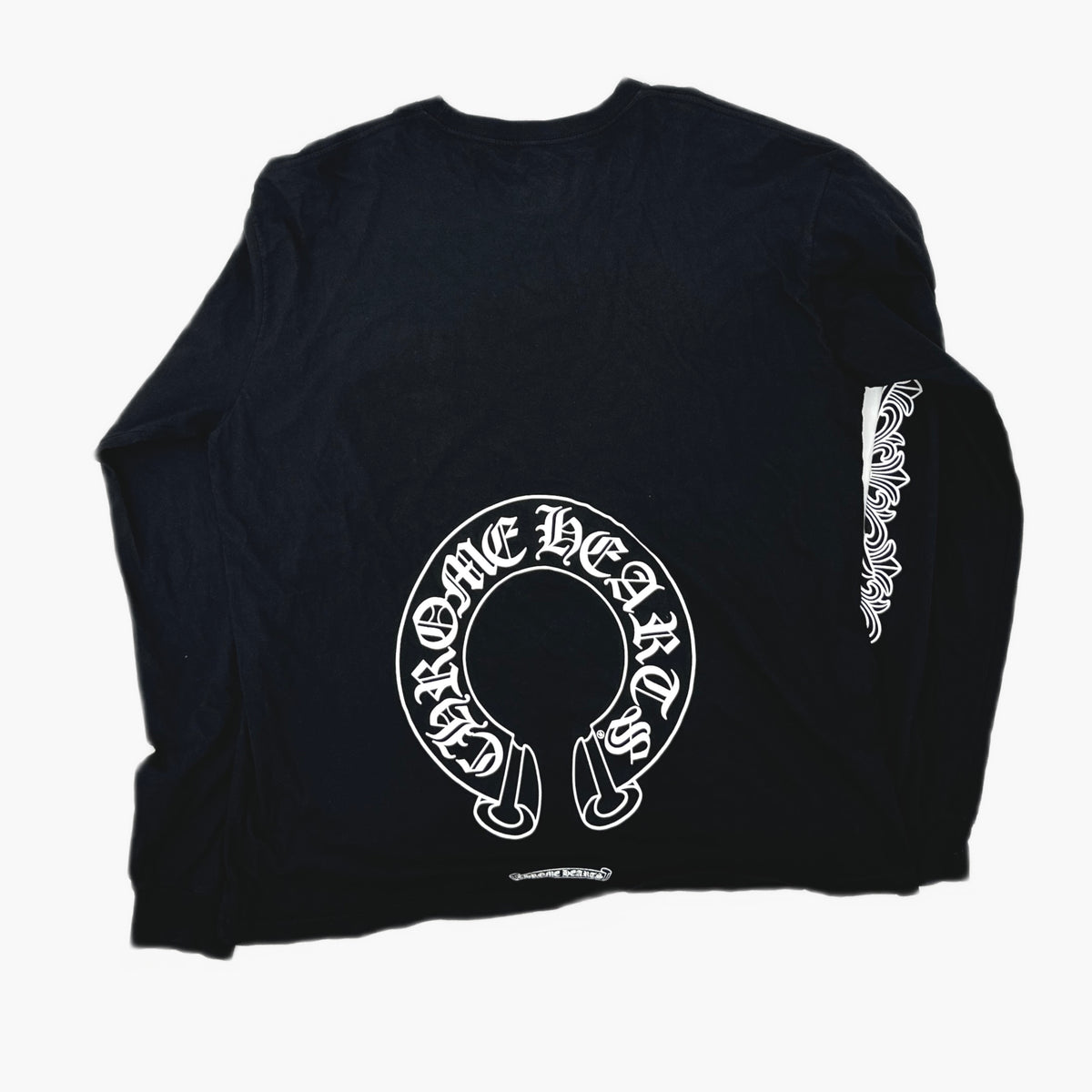 Chrome Hearts Horseshoe Floral Long Sleeve T-Shirt