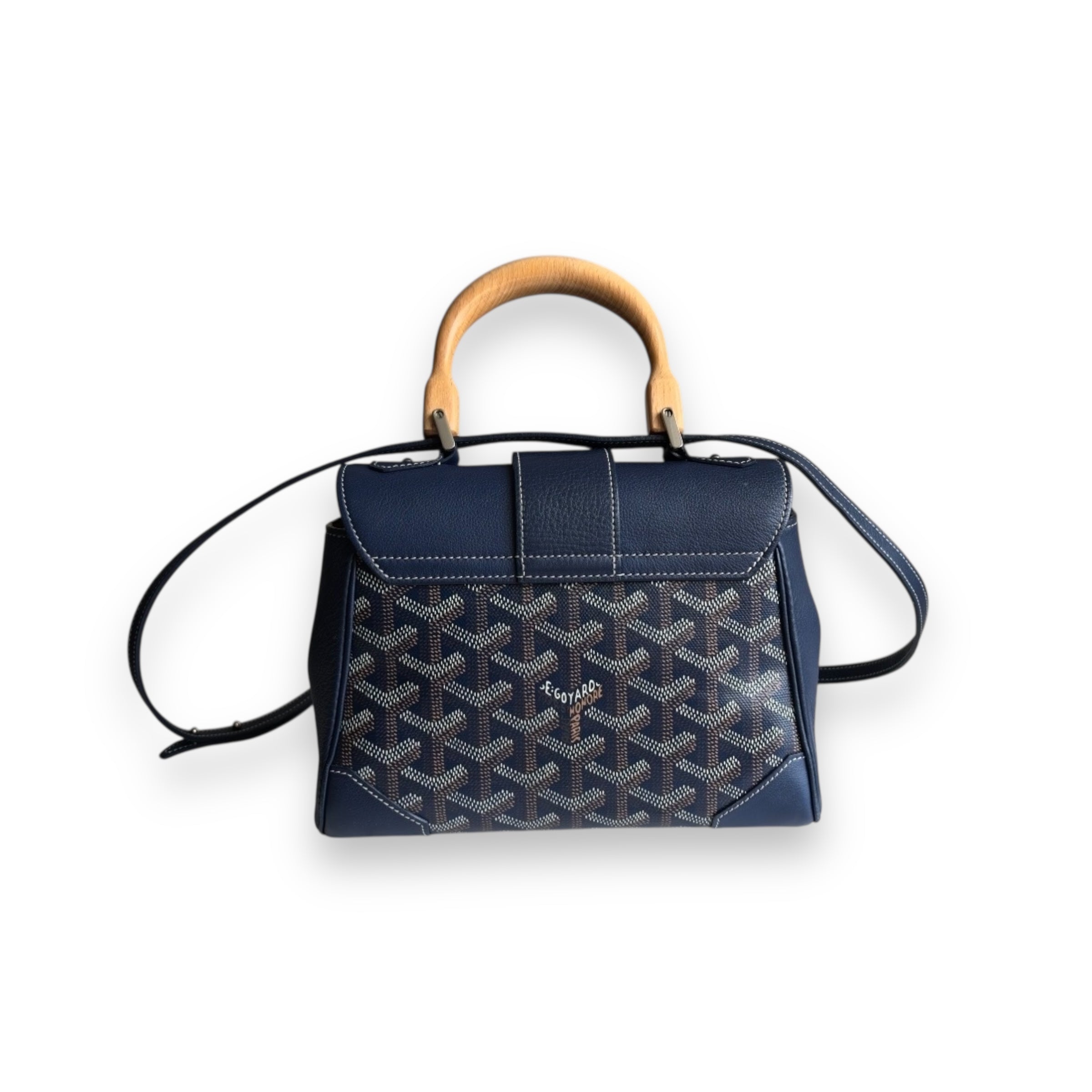 Goyard Navy blue Mini Saignon purse