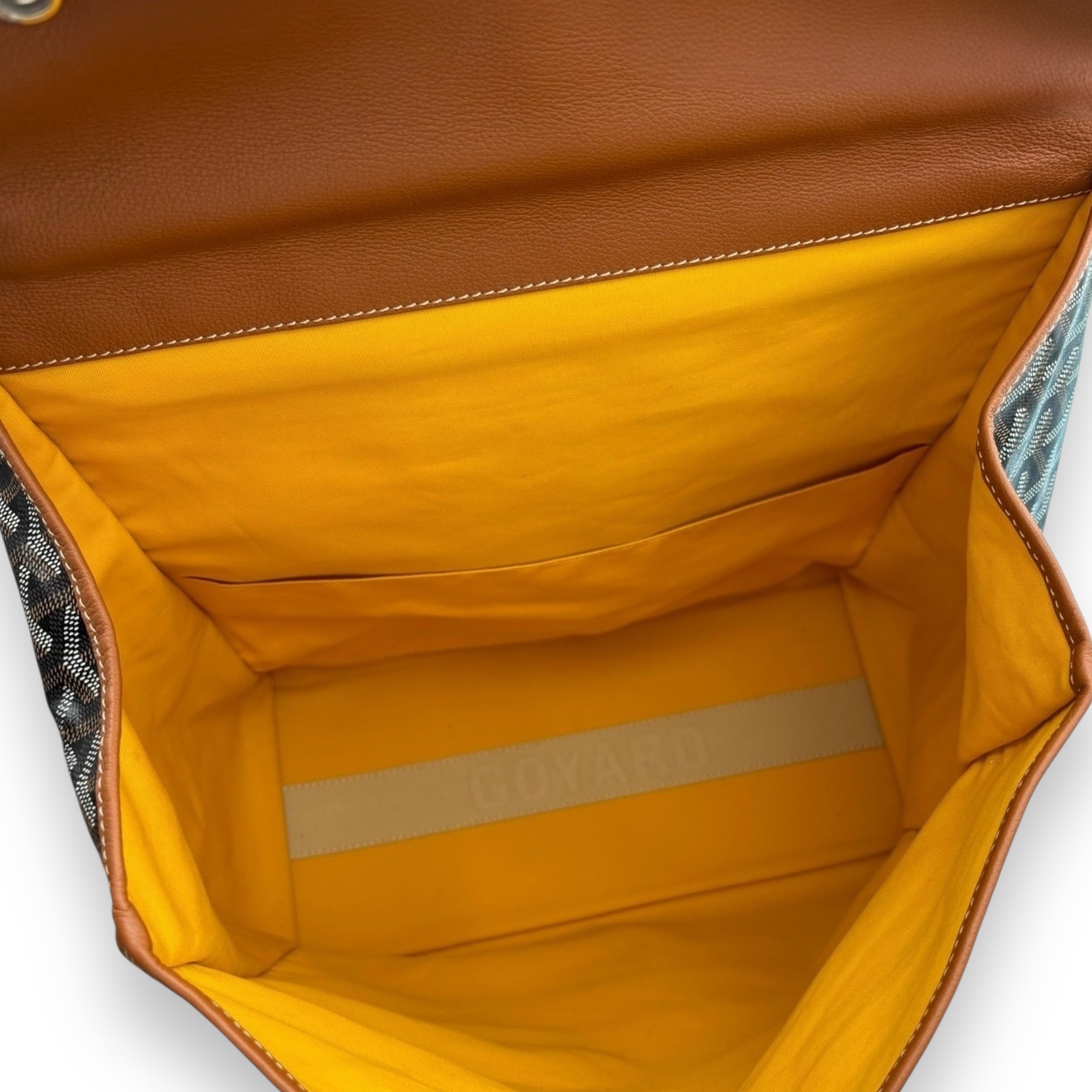 Goyard brown Ledger backpack