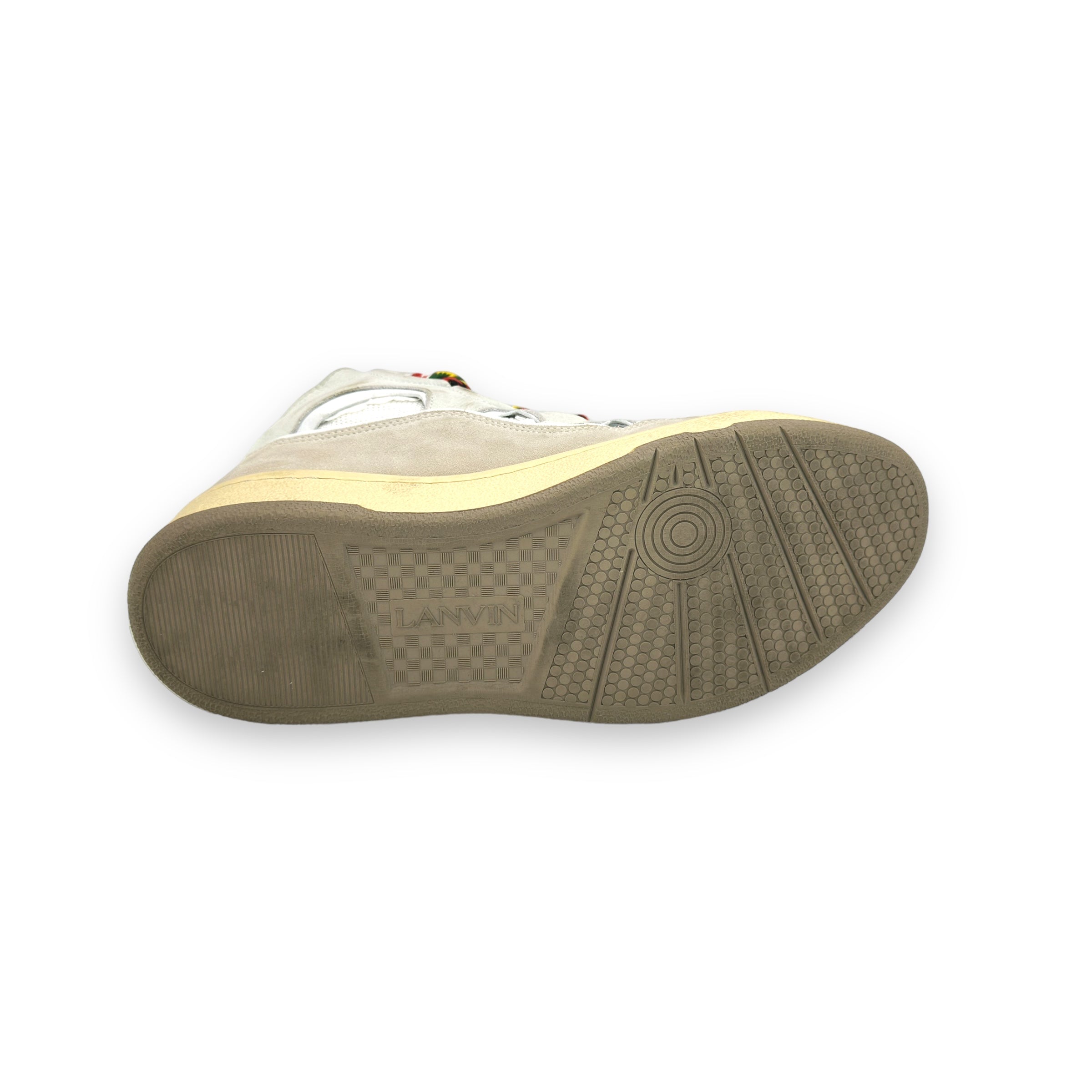 Lanvin Curb White Ivory Sneakers