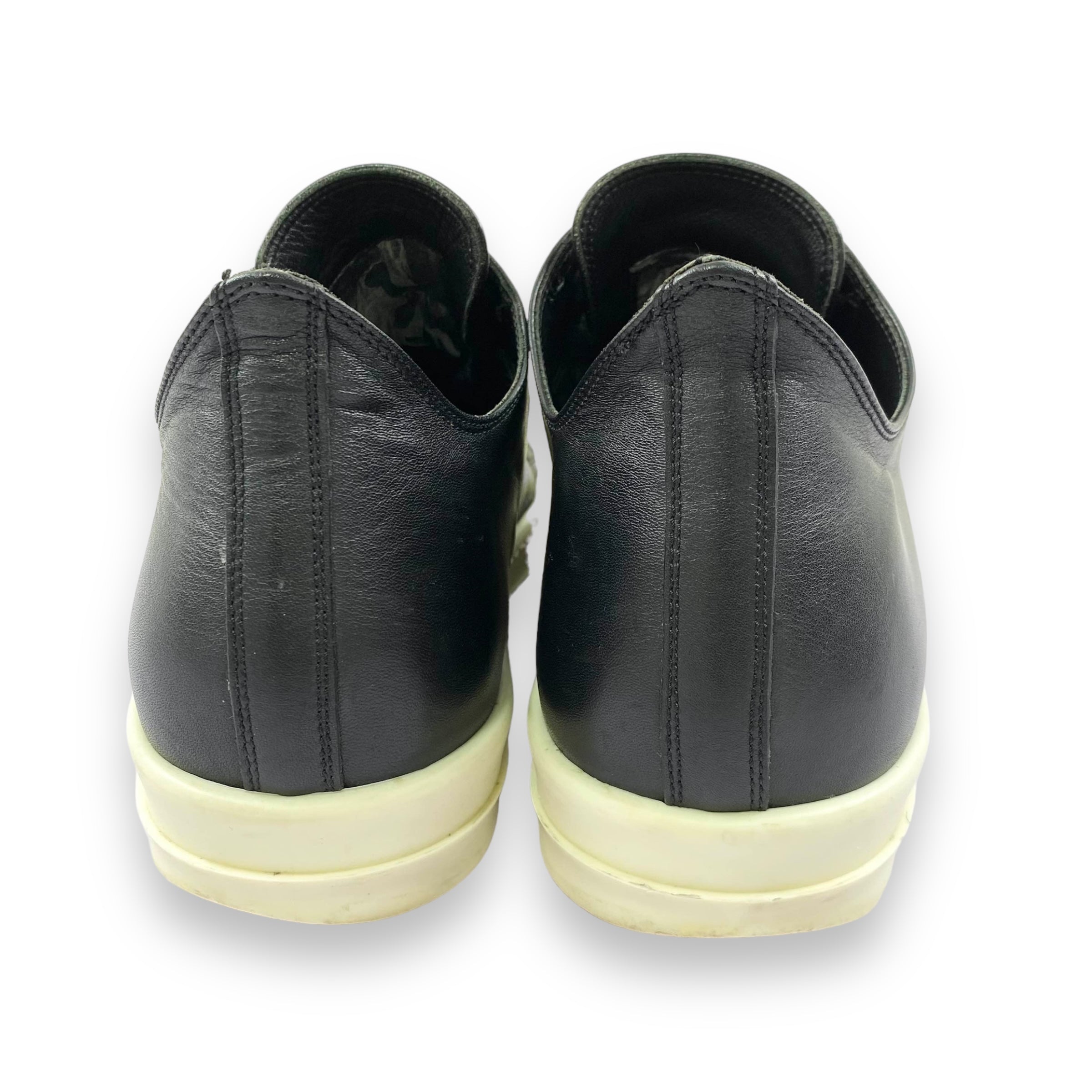 Rick Owens DRKSHDW Baskets Basses Noires Black Leather
