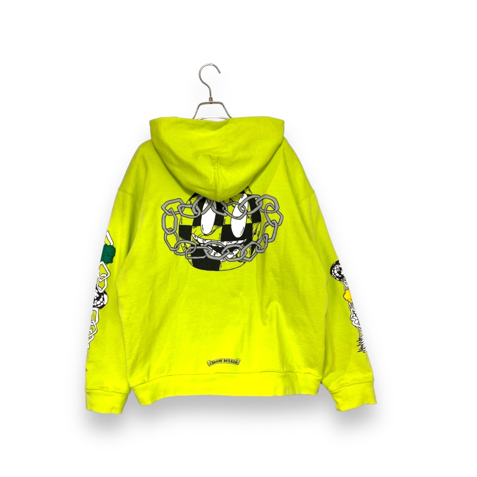 Chrome Hearts Matty Boy Link Zip-Up Lime Green