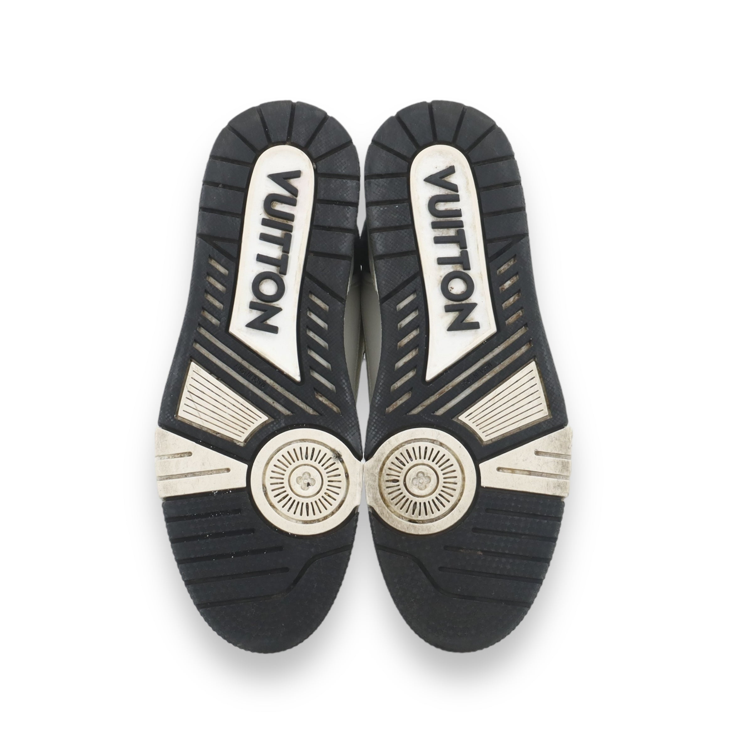 LV Black & White Denim Monogram Mesh Trainer
