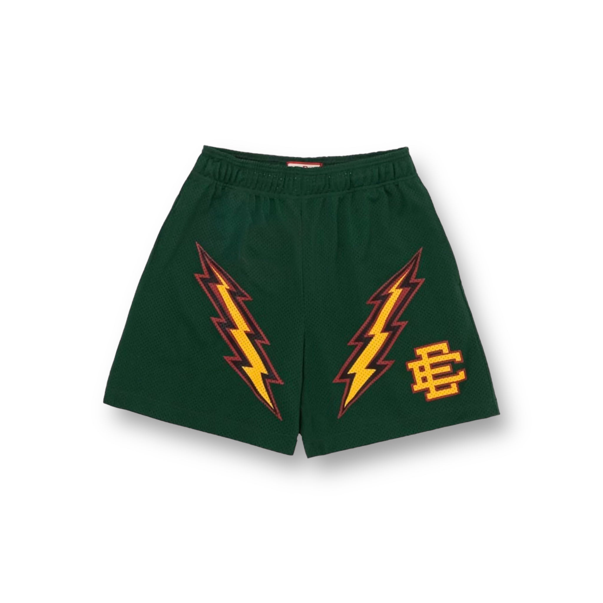 Eric Emanuel Green/White Bolt Shorts