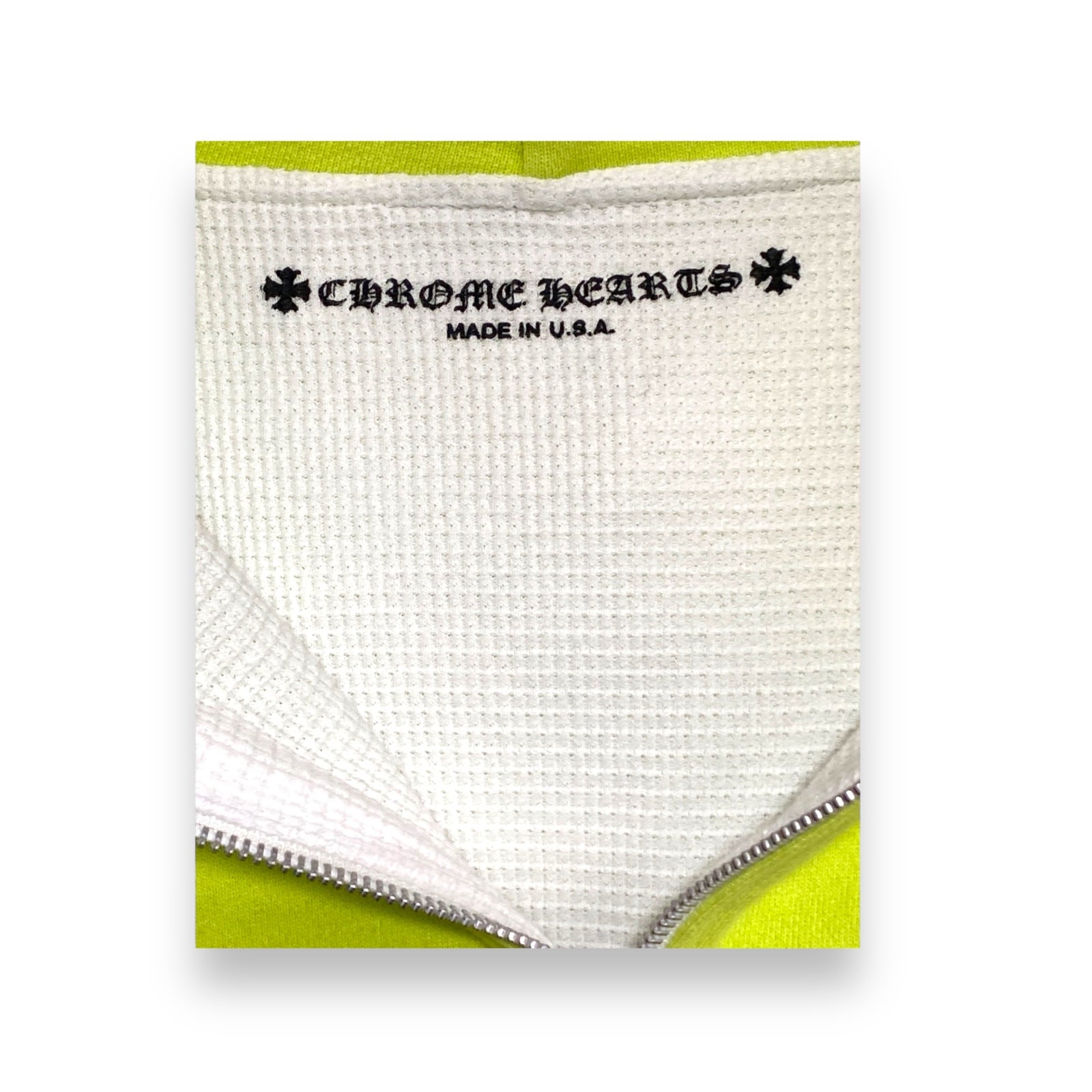 Chrome Hearts Matty Boy Link Zip-Up Lime Green