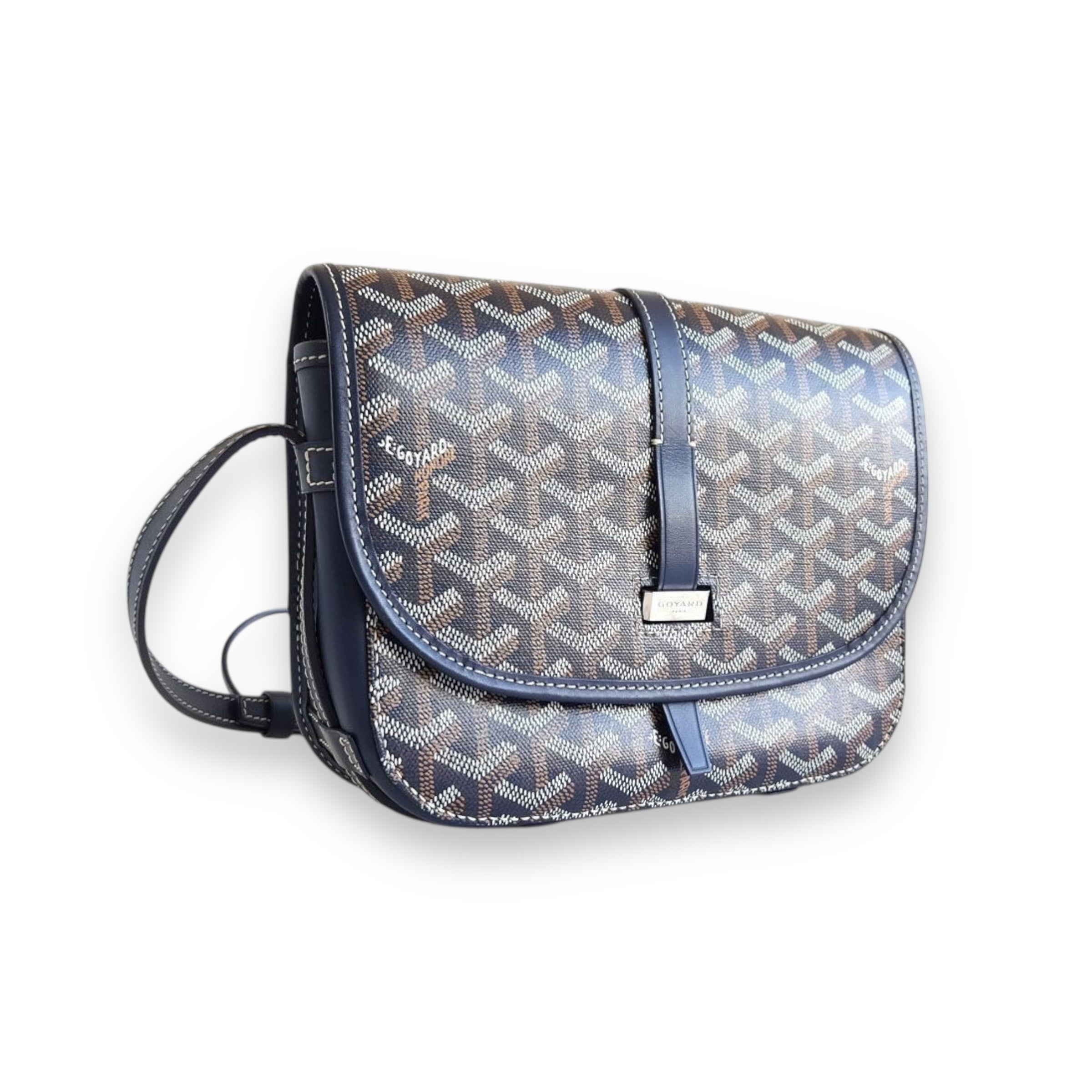 Goyard Navy Blue PM Belvedere
