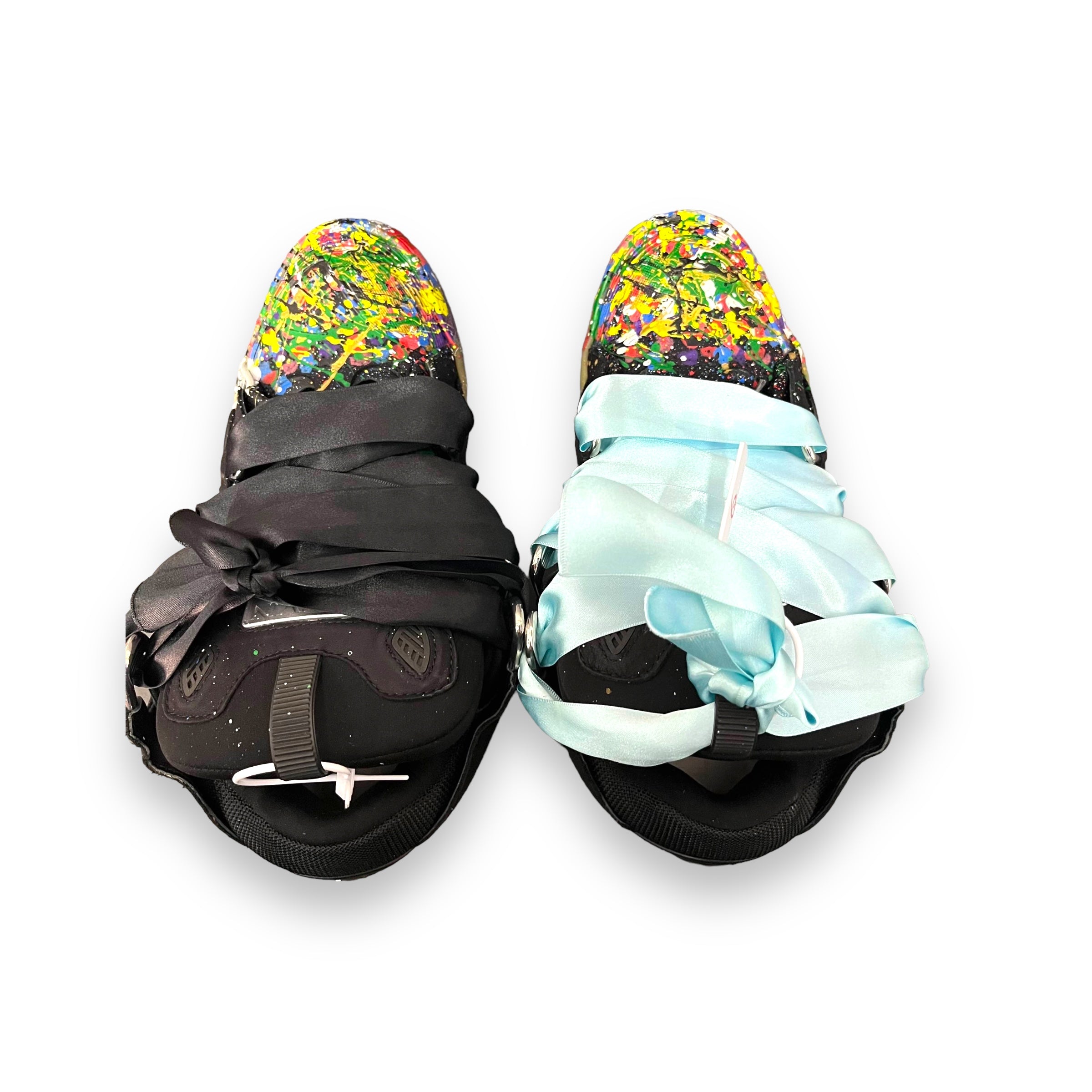 Gallery Dept. x Lanvin Curb Paint Drip Black Sneakers