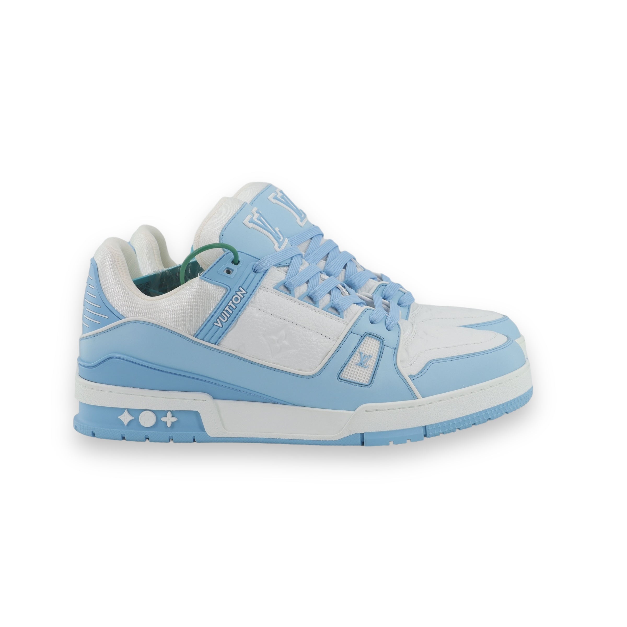 LV White/Baby Blue Trainers