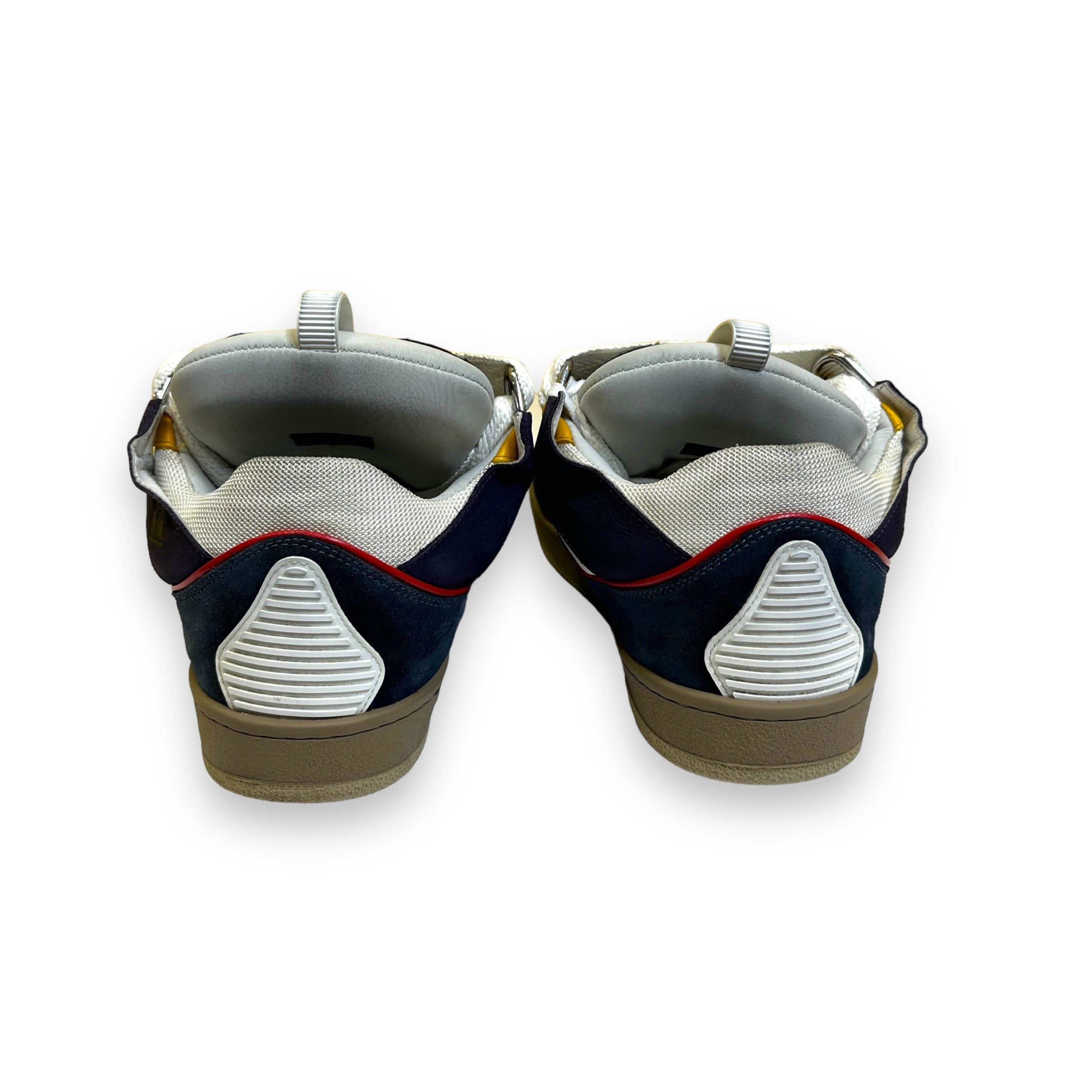 Lanvin Curb Navy Blue Sneakers