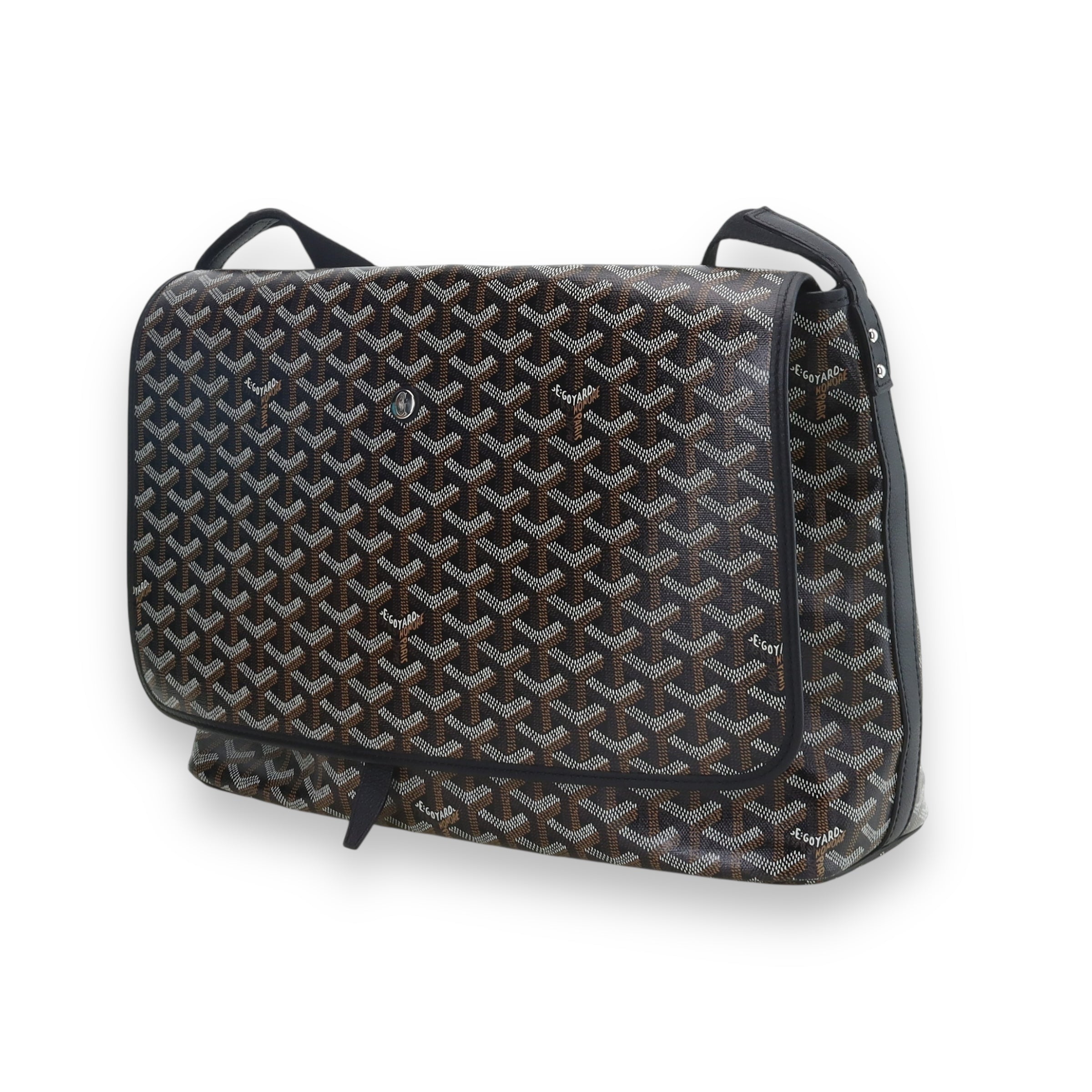 Goyard Capetien black messenger bag