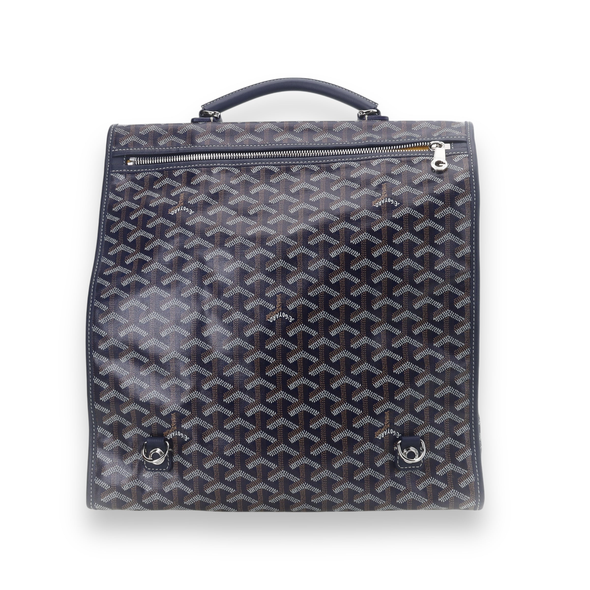 Goyard Navy blue Ledger backpack