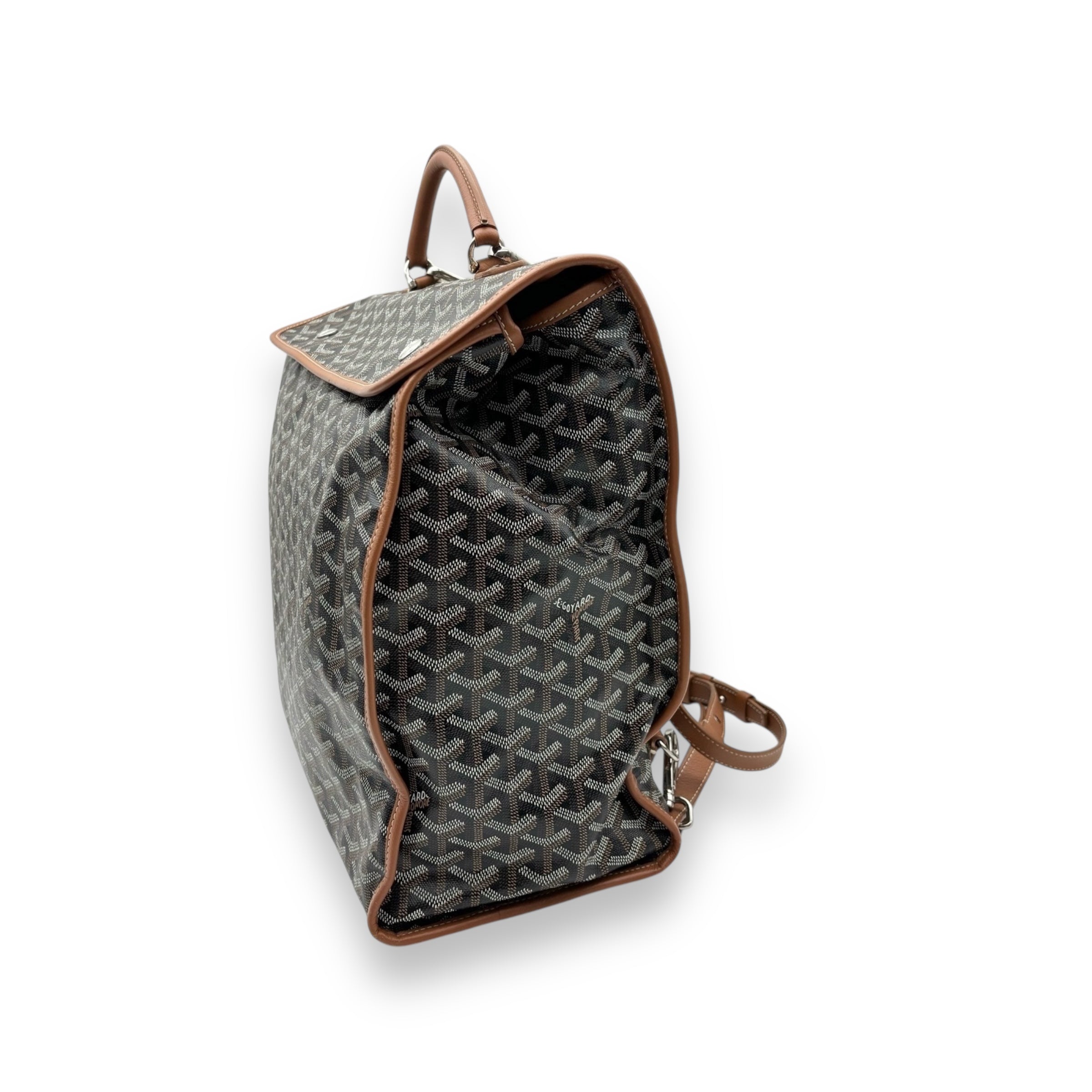 Goyard brown Ledger backpack