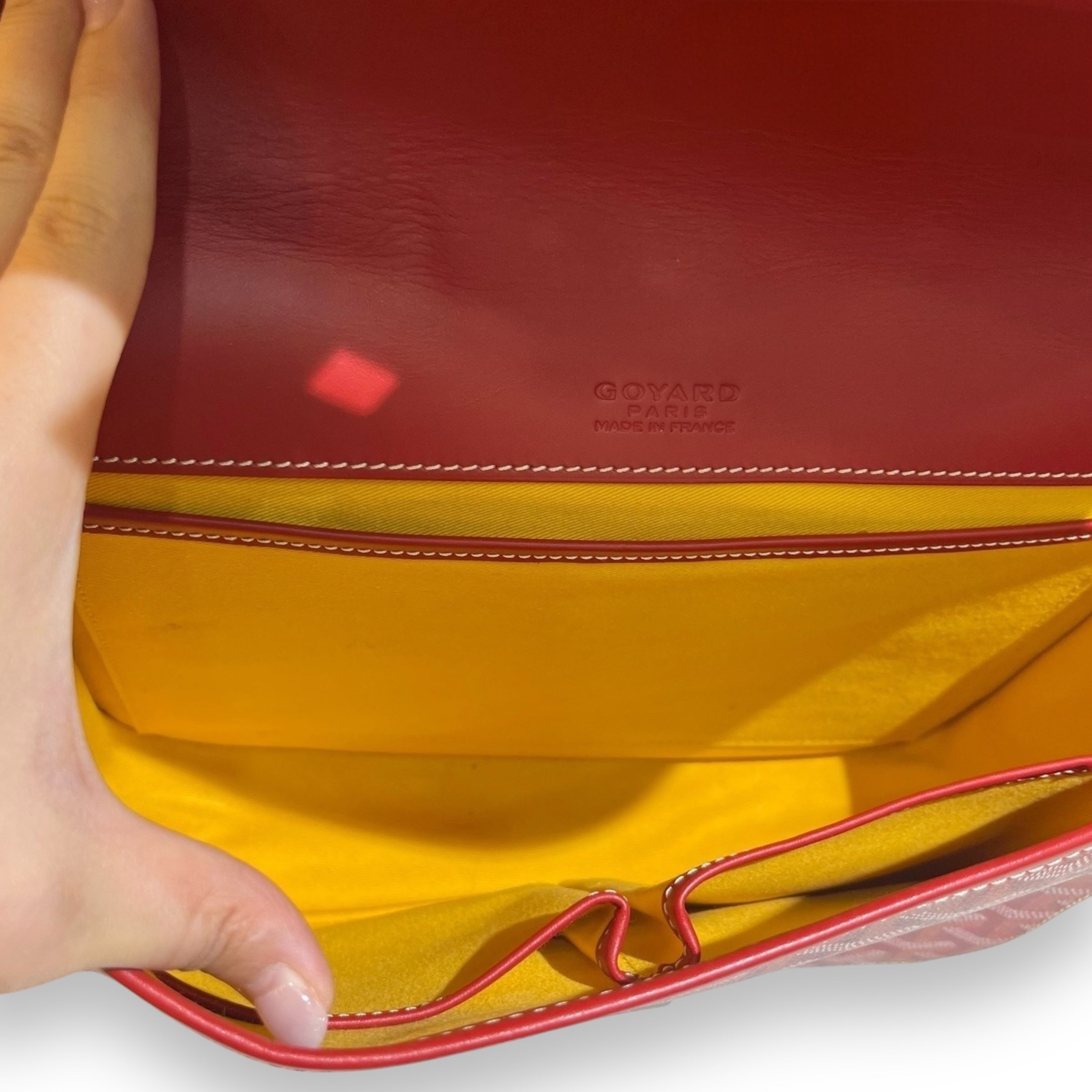 Goyard Red MM Belvedere messenger Bag