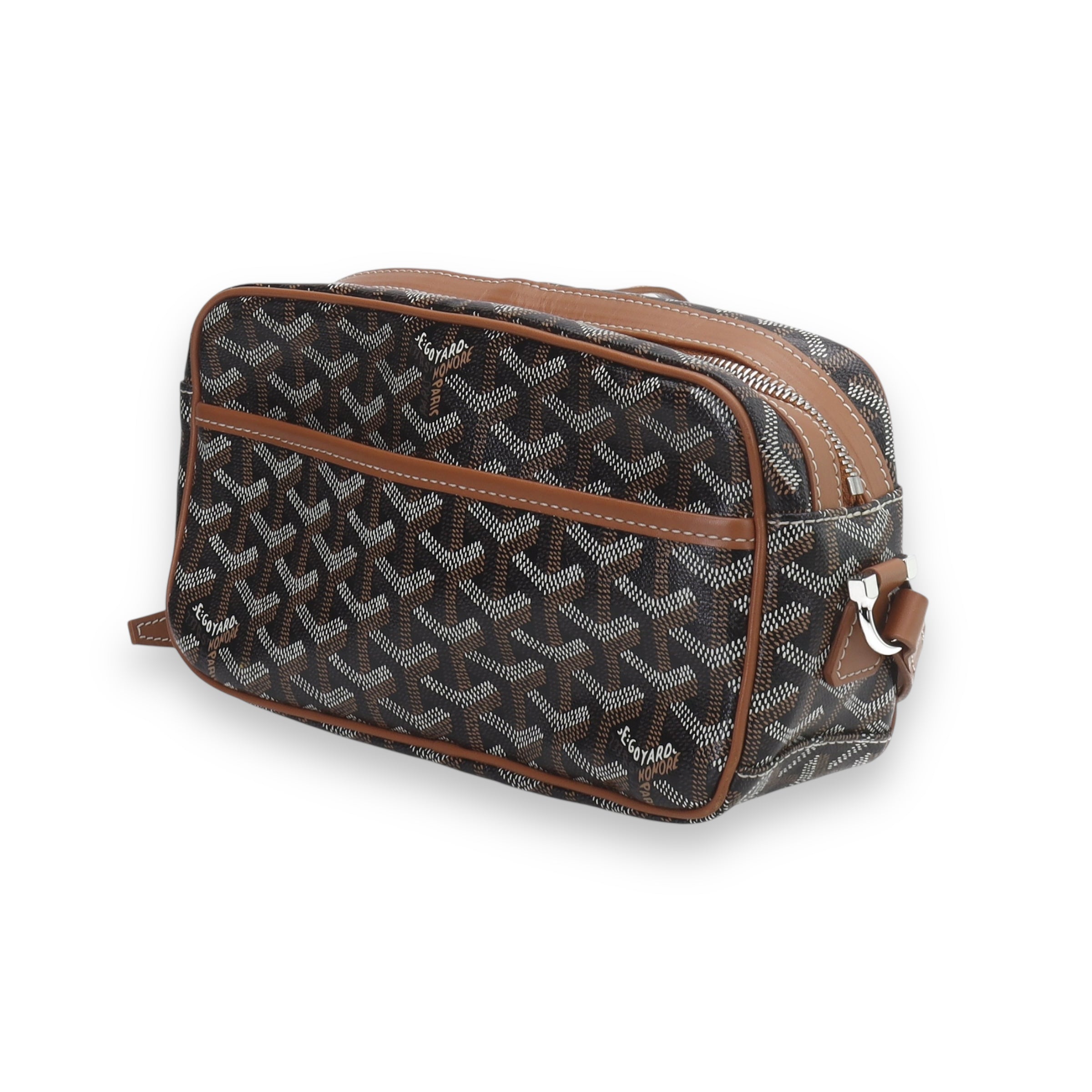 Goyard brown cap vert sidebag