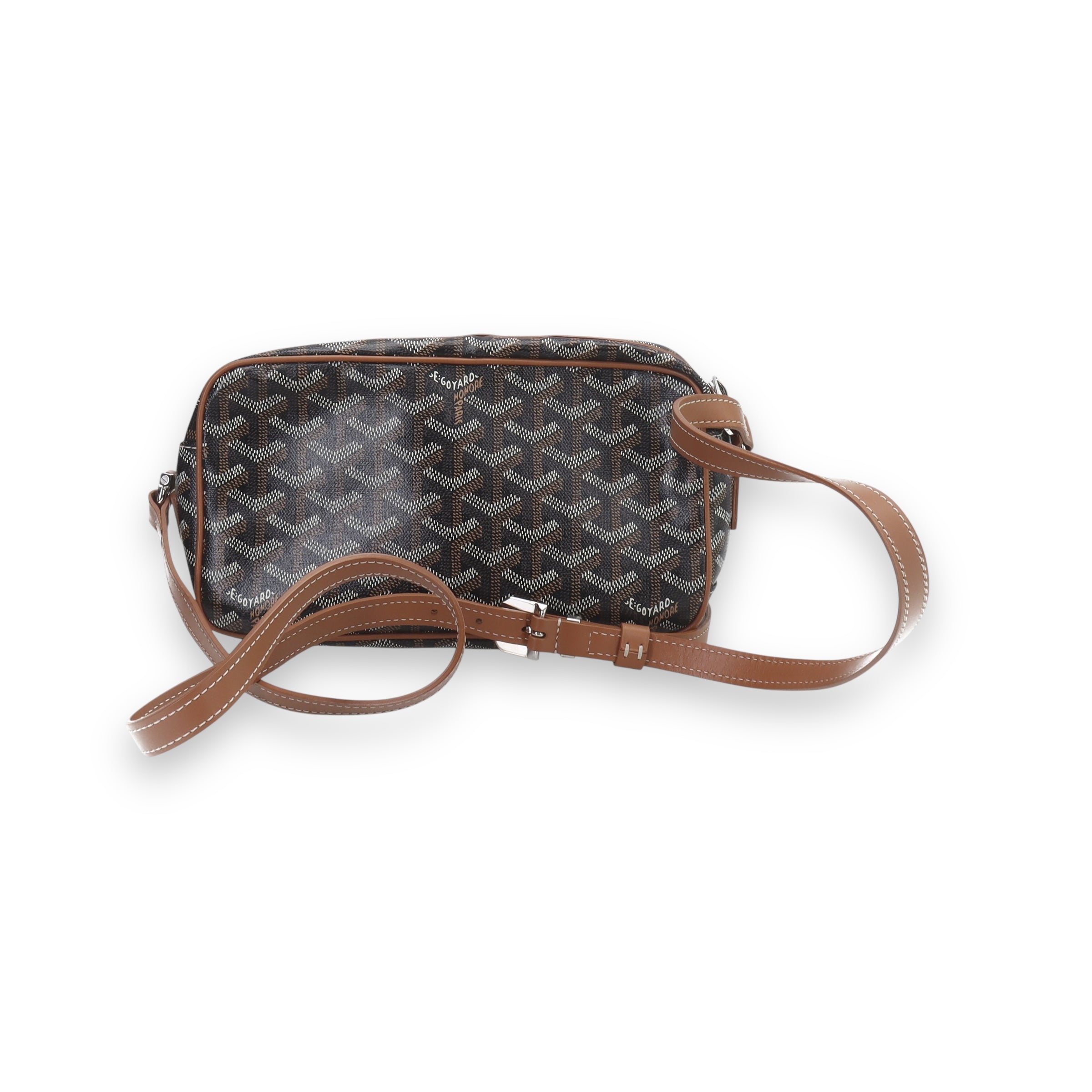 Goyard brown cap vert sidebag