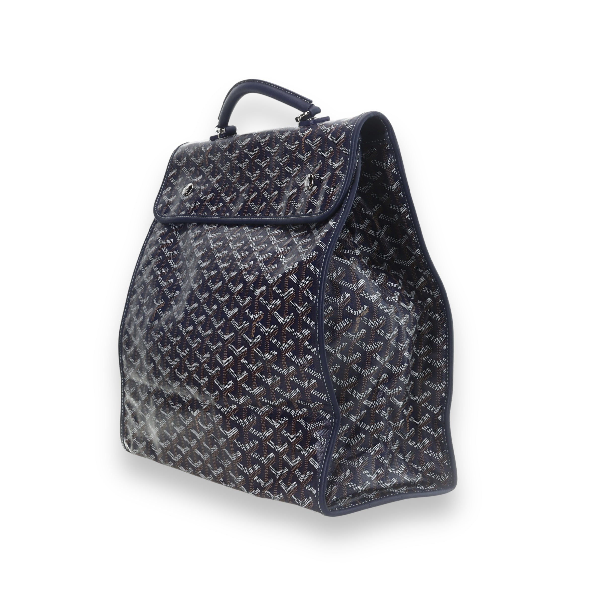 Goyard Navy blue Ledger backpack