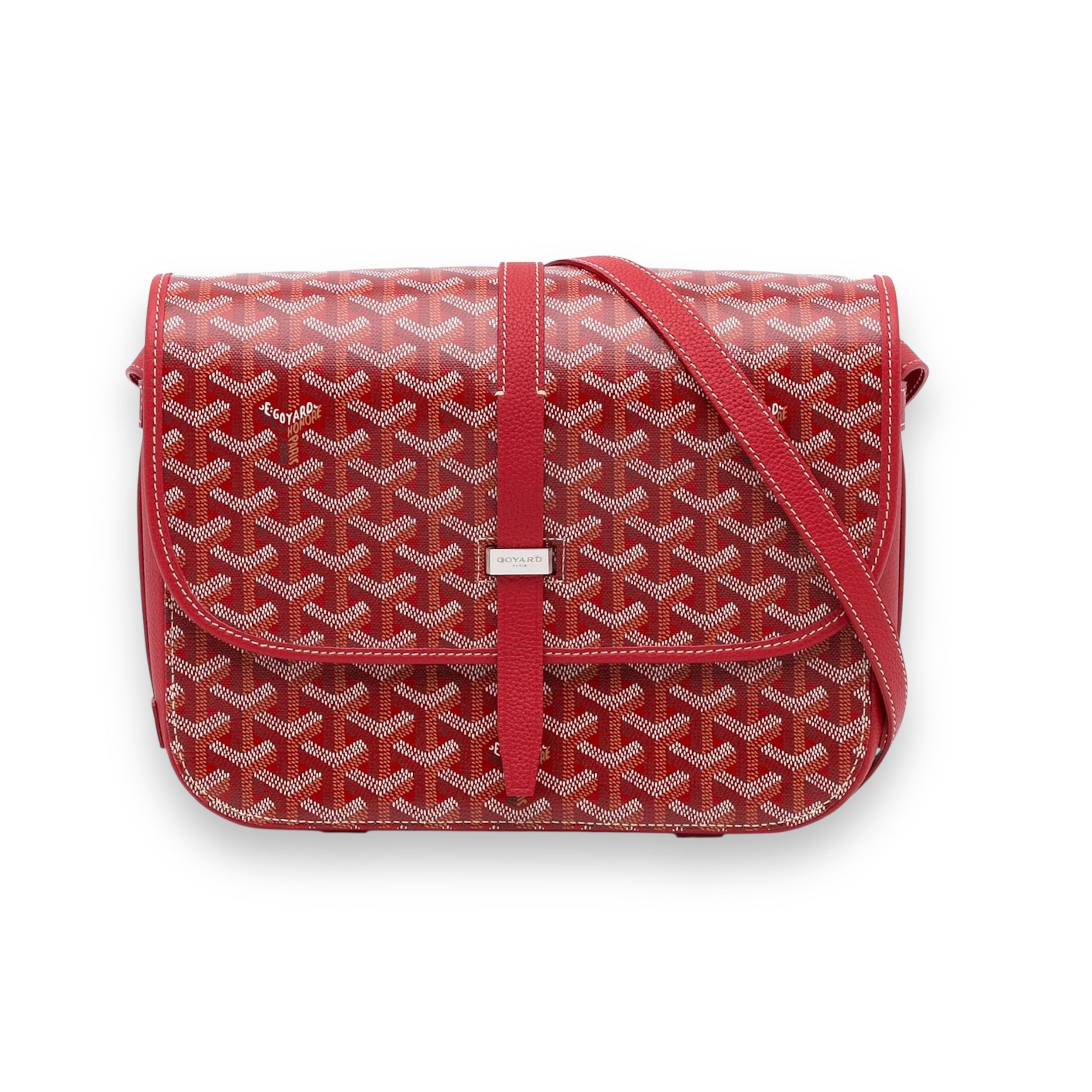 Goyard Red MM Belvedere messenger Bag