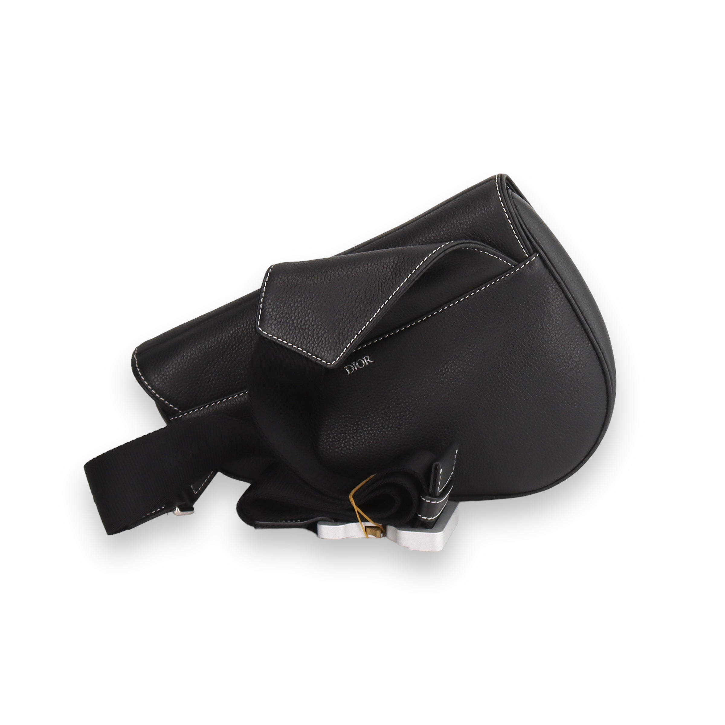 Dior Saddle Black Grained Calfskin