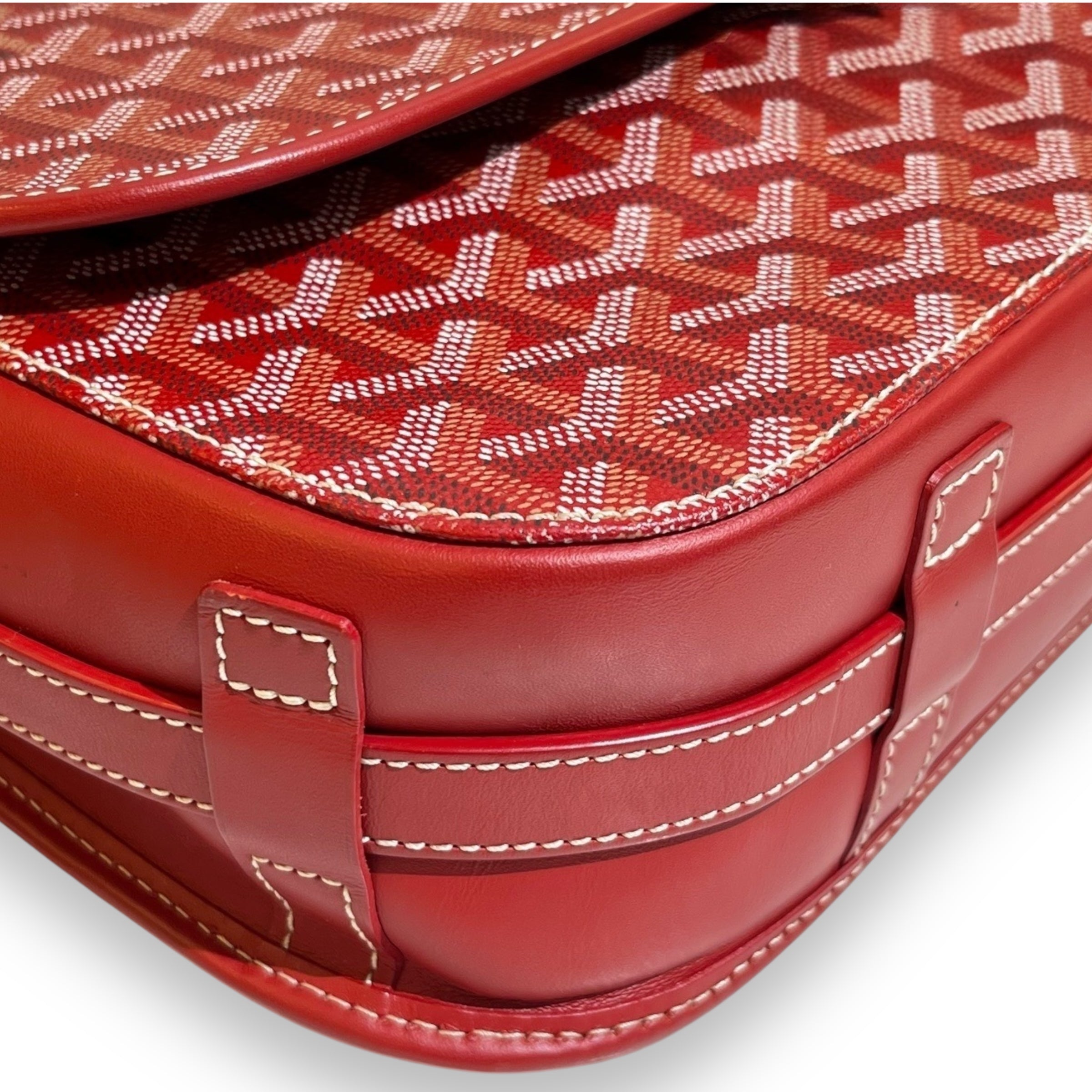 Goyard Red MM Belvedere messenger Bag