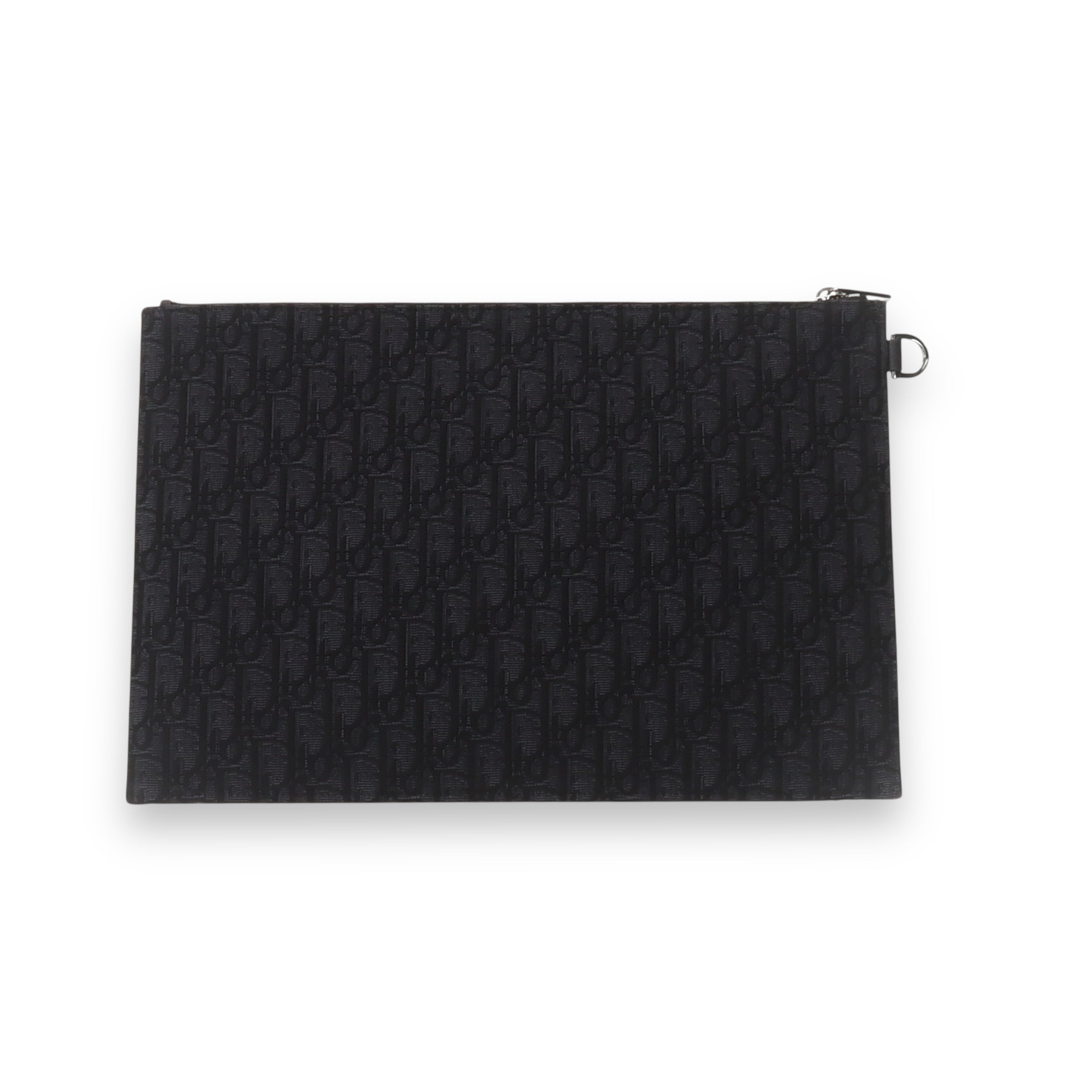 Dior black Oblique A4 Pouch