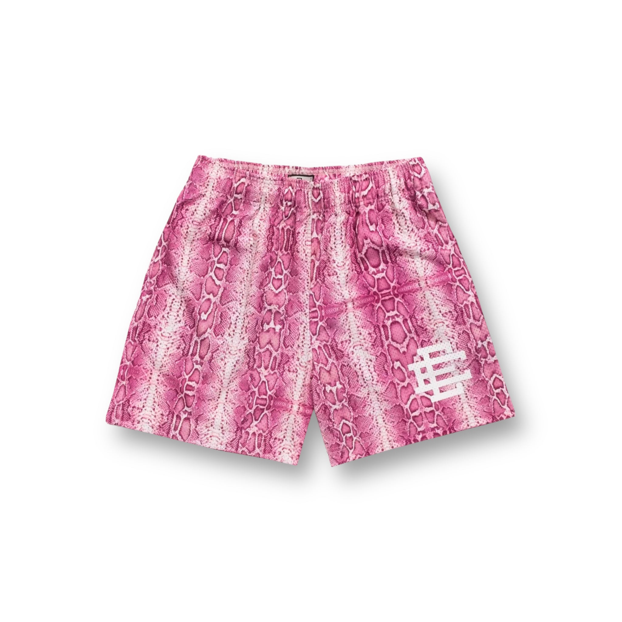 Eric Emanuel Pink Snakeskin Shorts