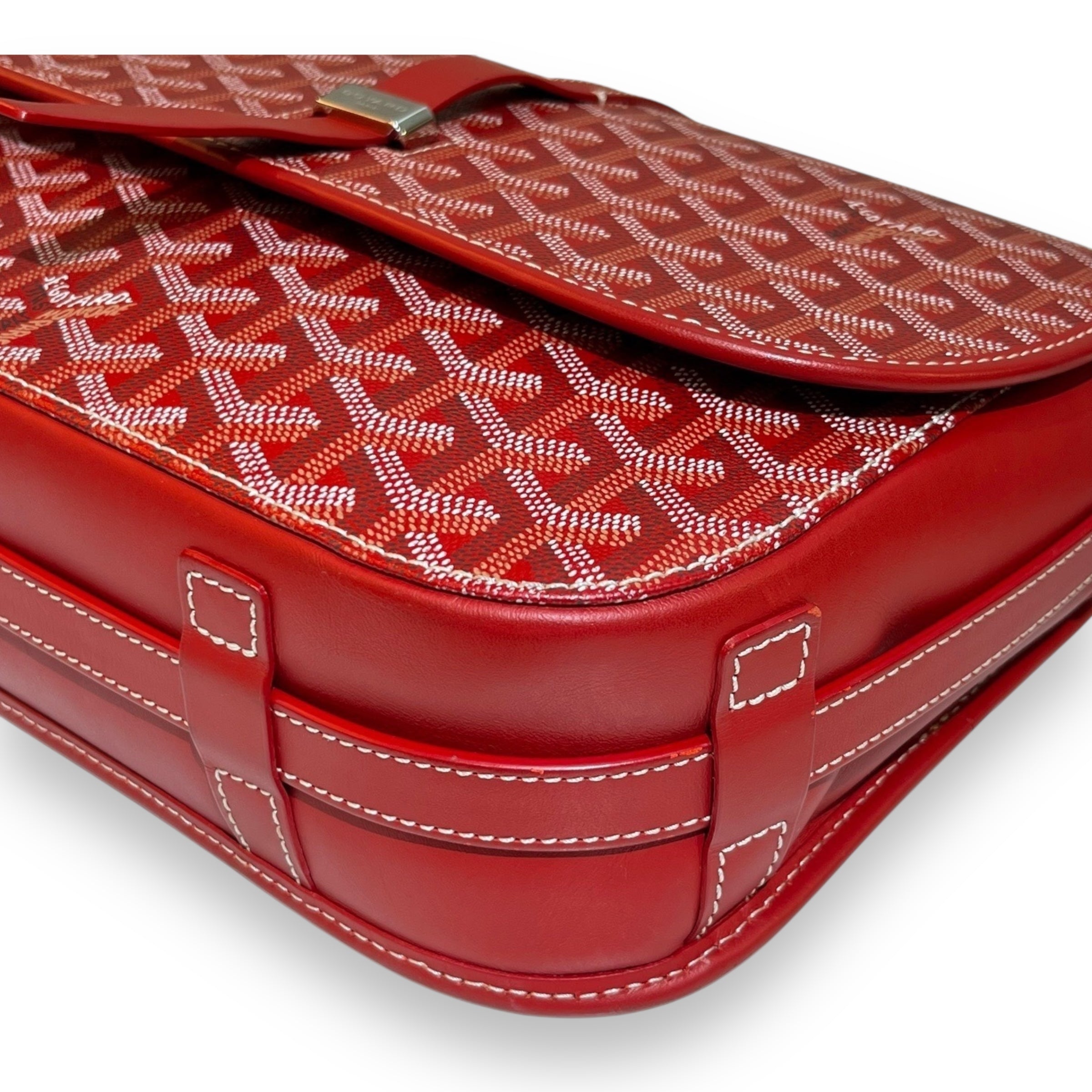 Goyard Red MM Belvedere messenger Bag