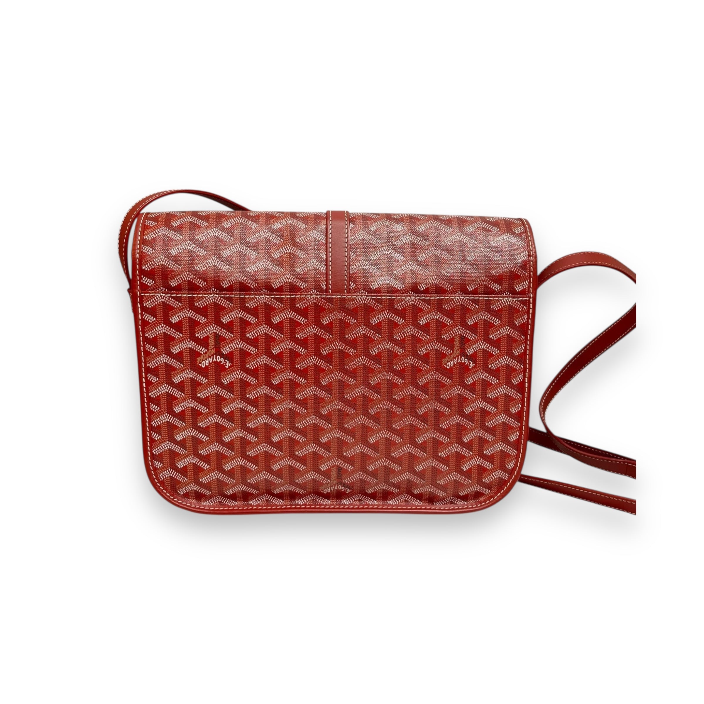 Goyard Red MM Belvedere messenger Bag