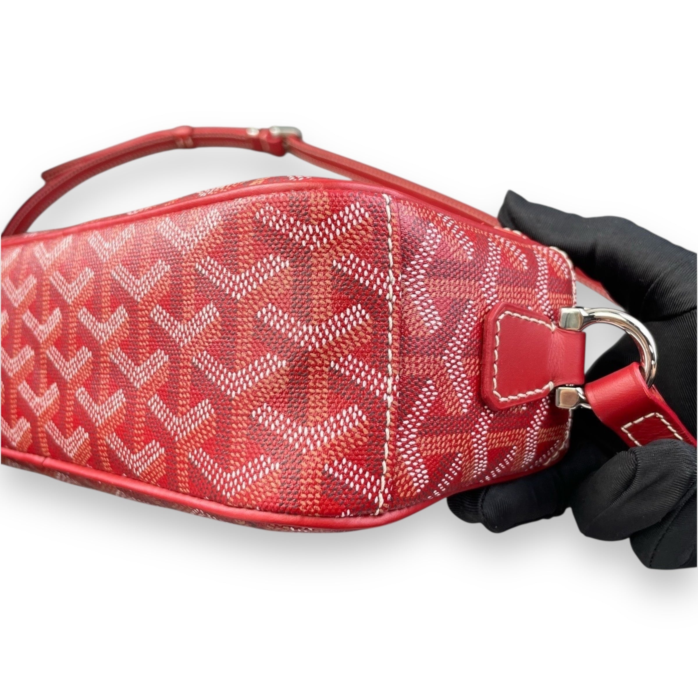 Goyard Red cap vert sidebag