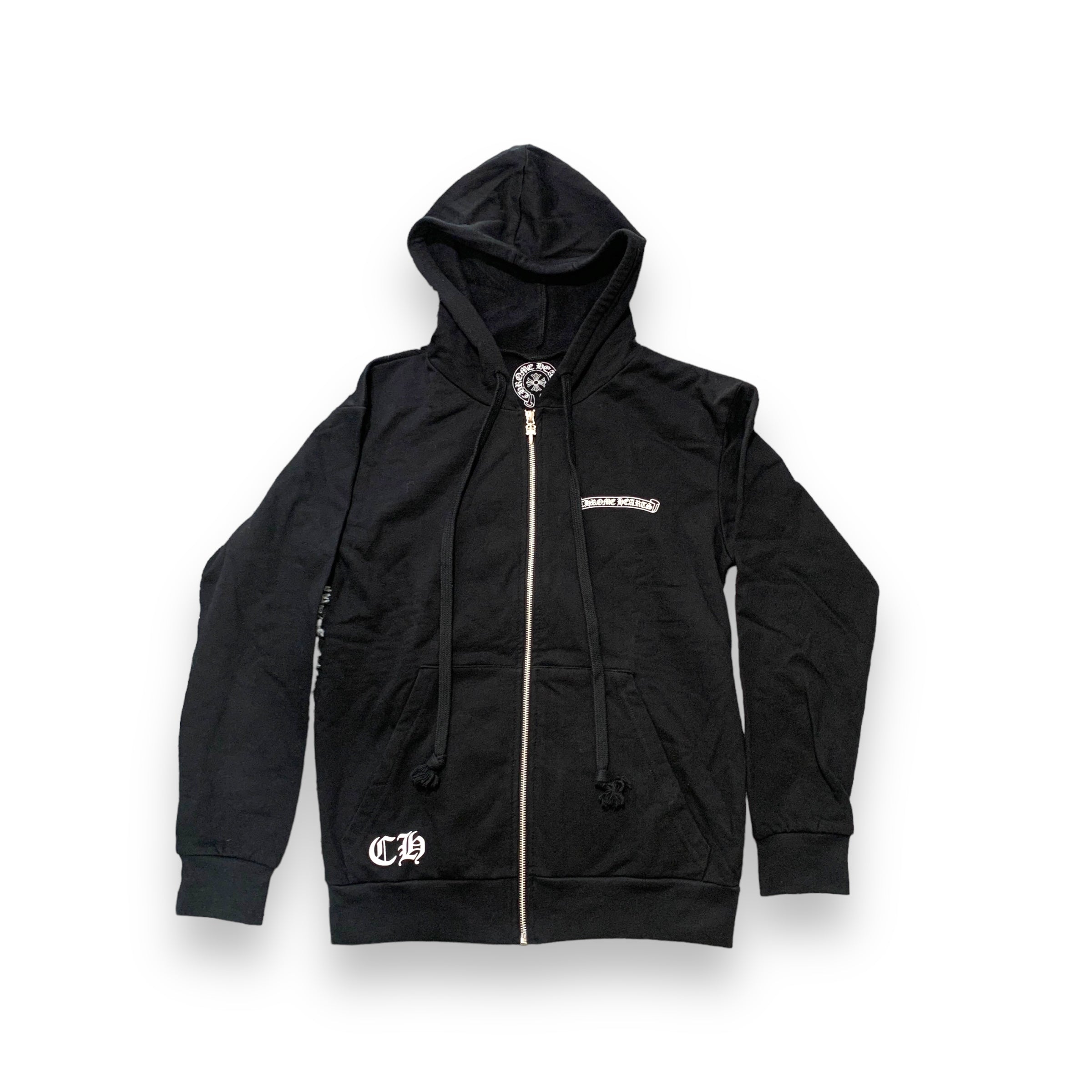 Chrome Hearts Scroll Logo Thermal Zip-Up Black