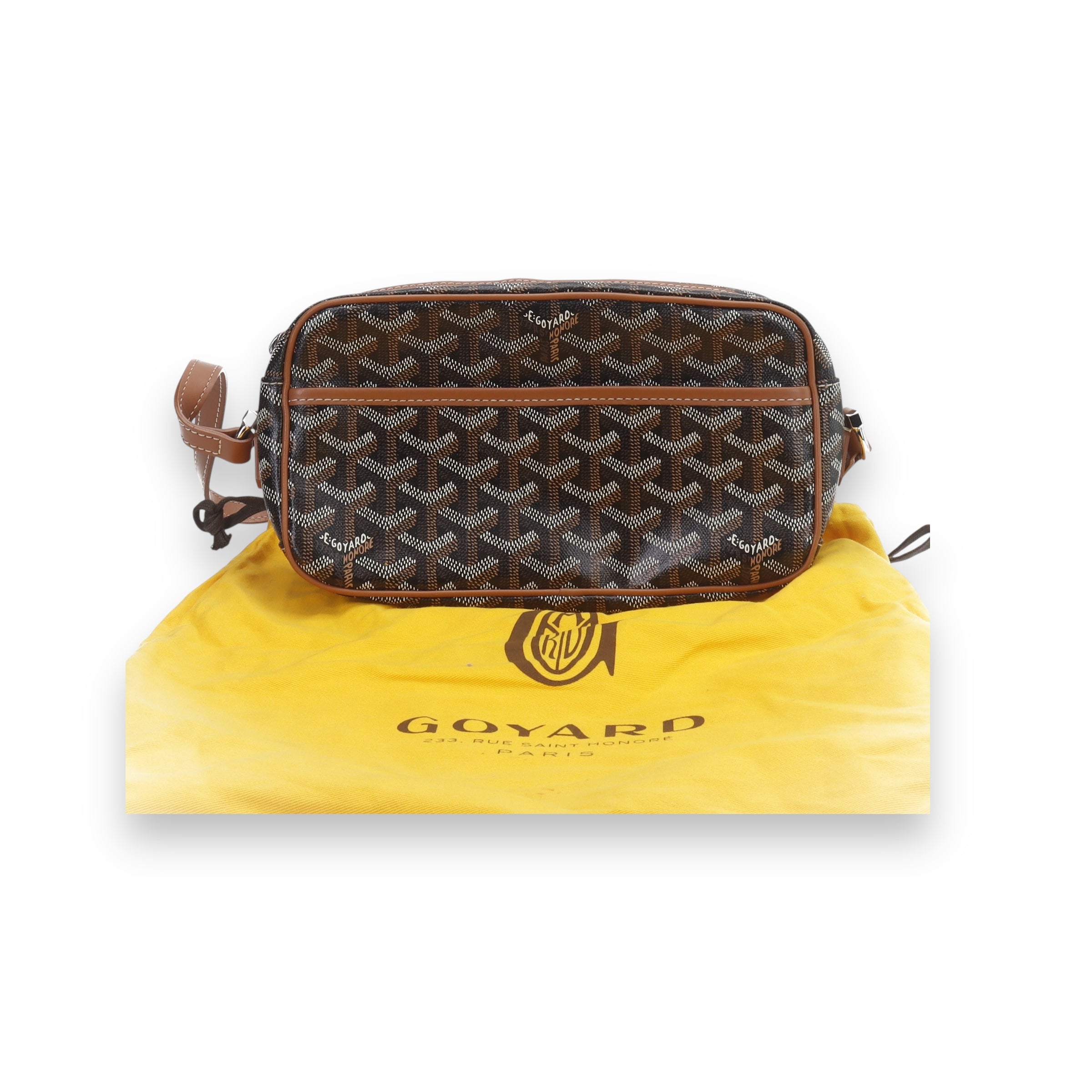 Goyard brown cap vert sidebag