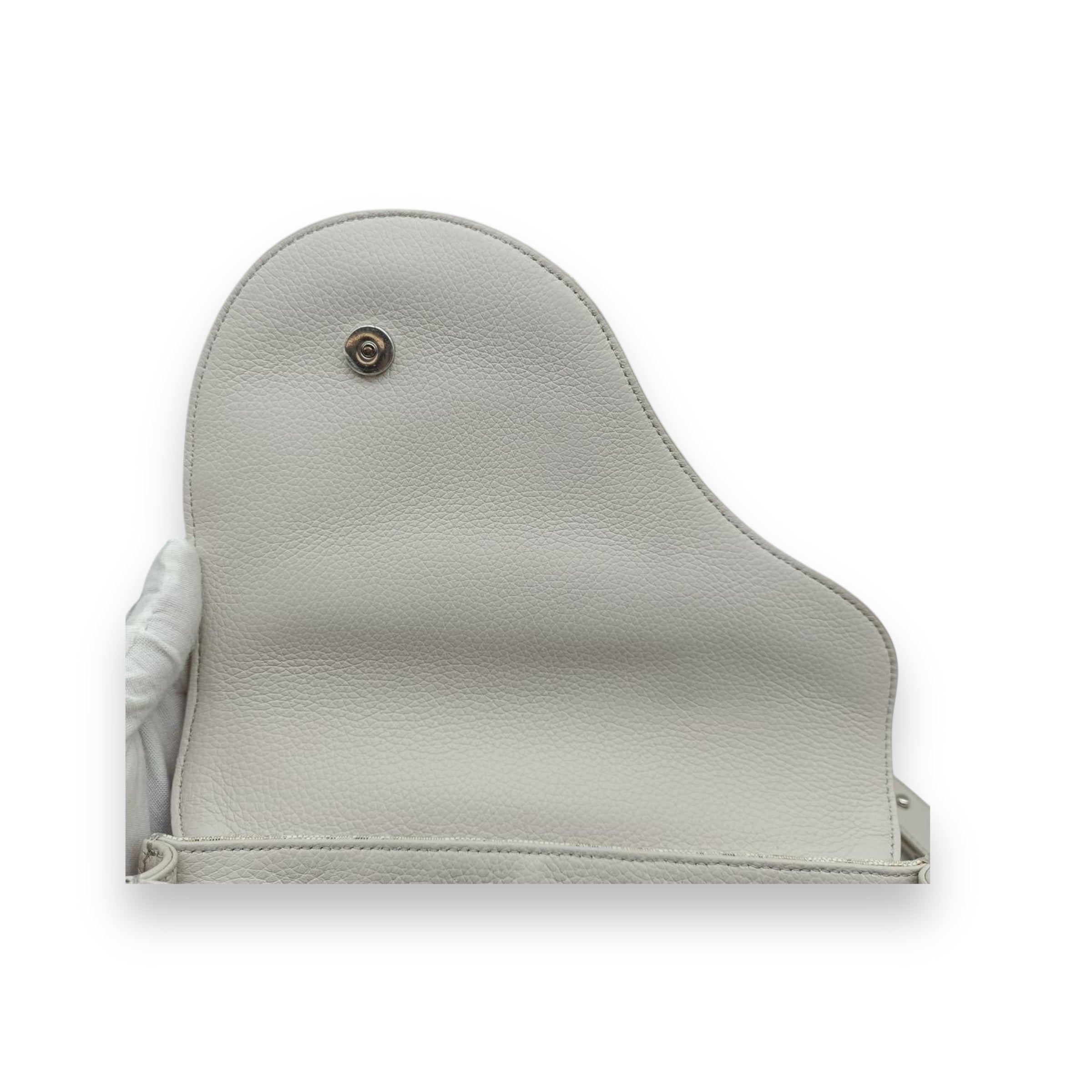 Dior Oblique White Mini Saddle Bag