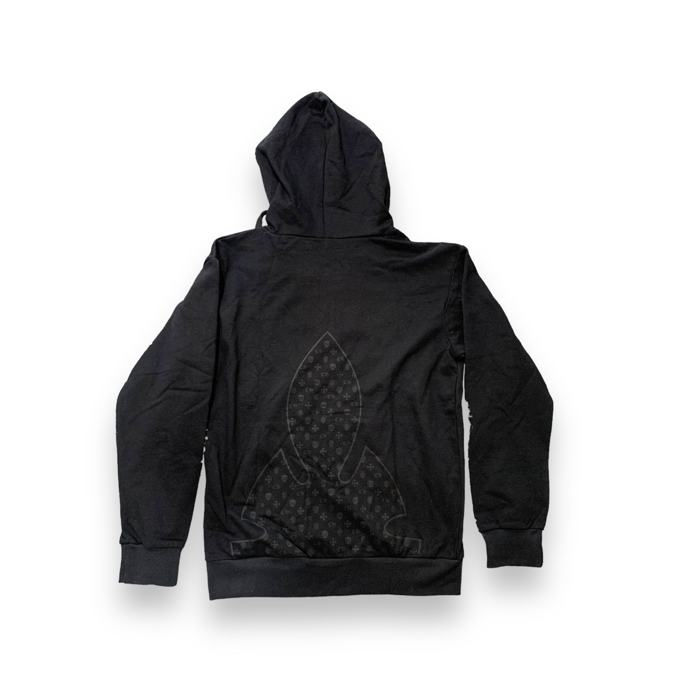 Chrome Hearts Scroll Logo Thermal Zip-Up Black