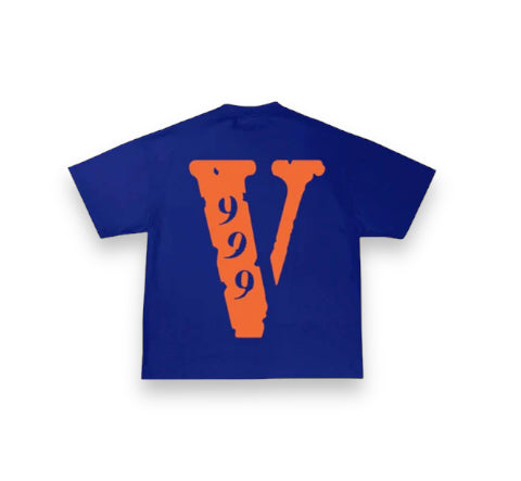 Vlone X Juice Wrld Legends Never Die 999 Blue Tee