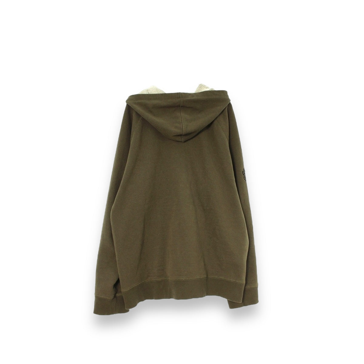 Chrome Hearts Olive Vertical Script Zip-Up