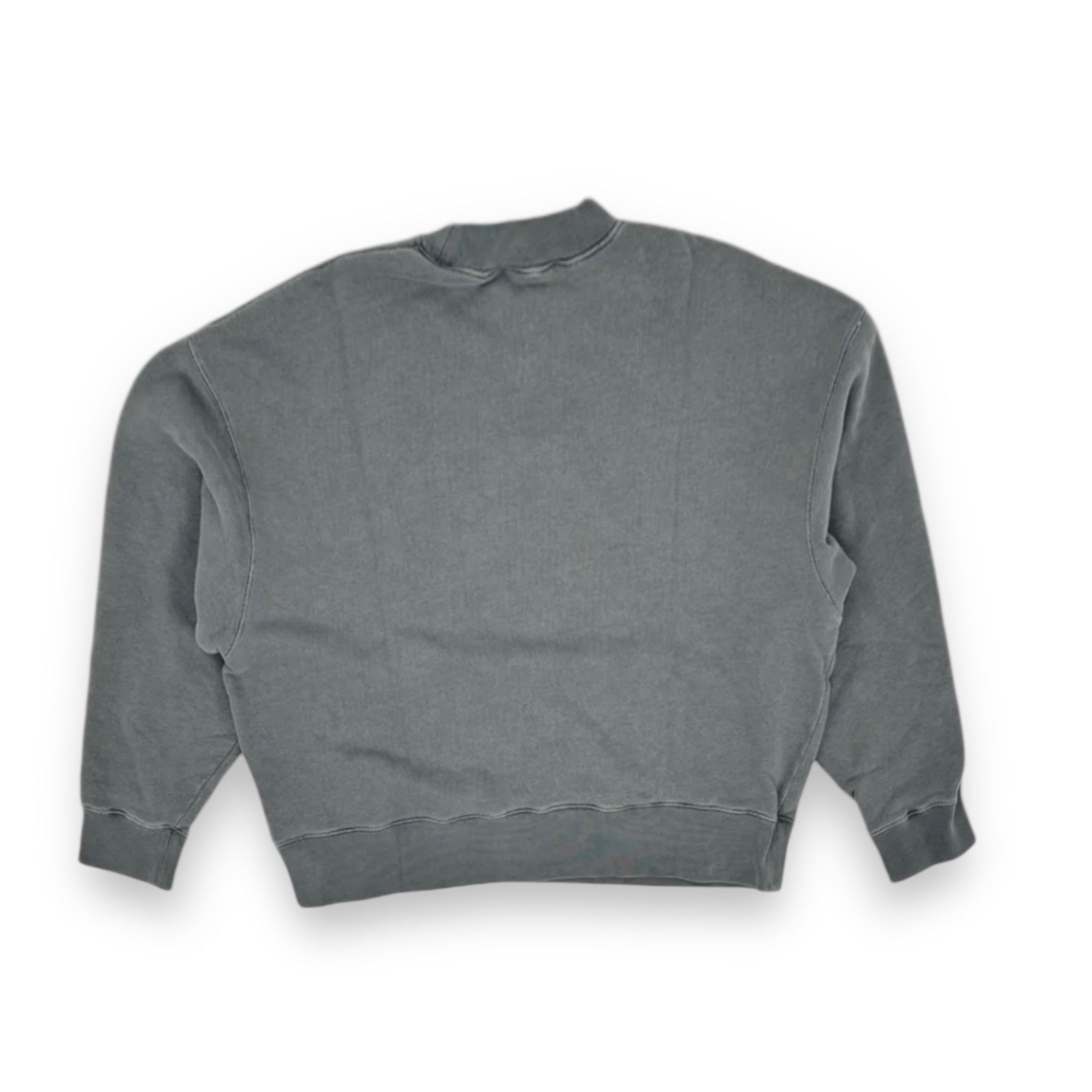Palm Angels Curved Logo Sweatshirt Grey