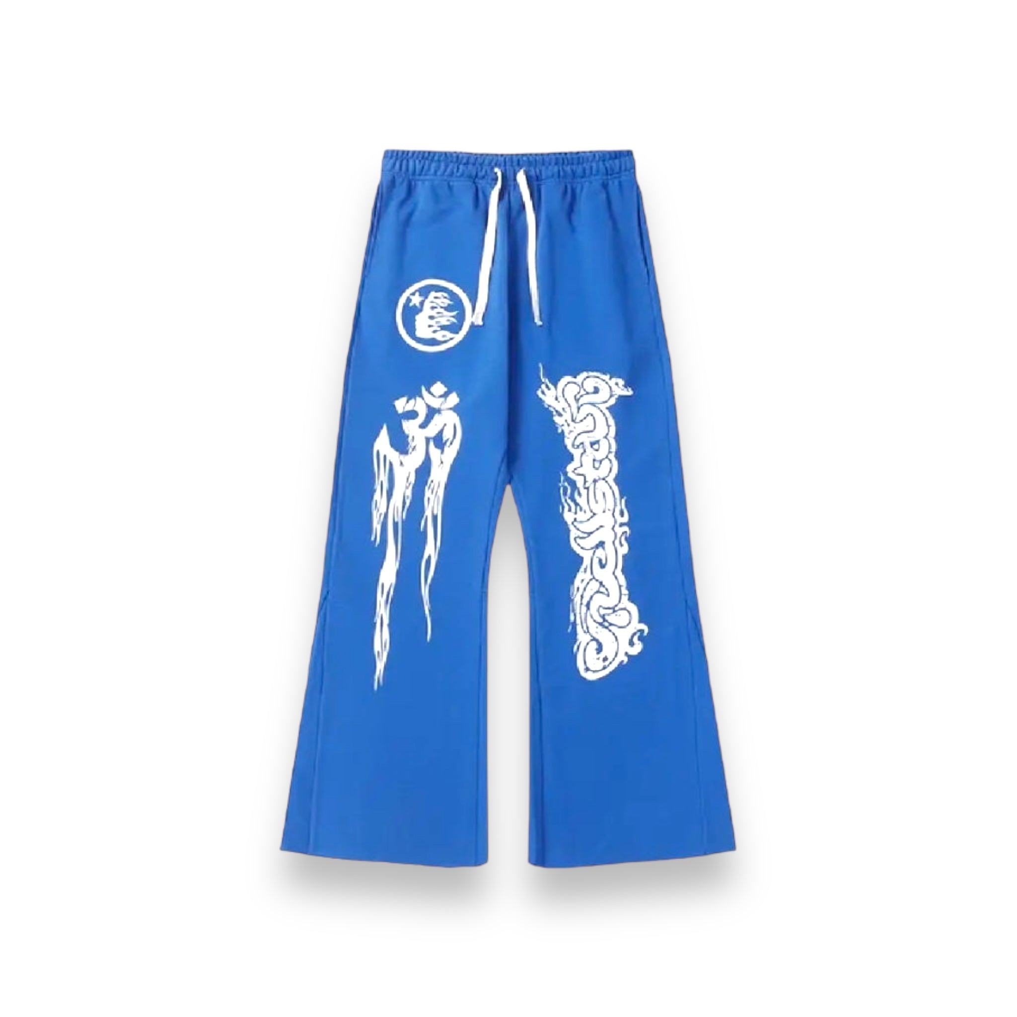 Hellstar Blue yoga Flare Sweatpants