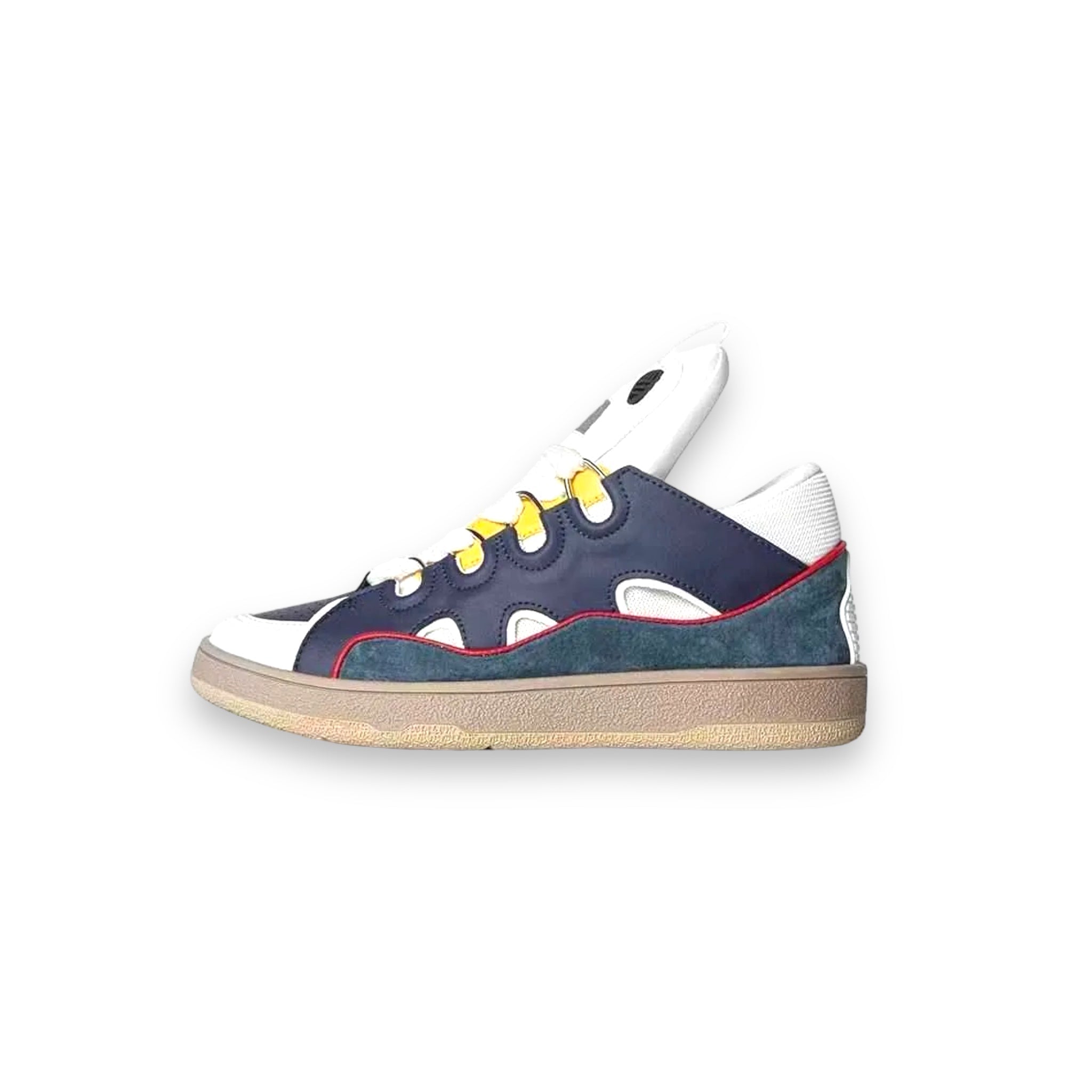 Lanvin Curb Navy Blue Sneakers