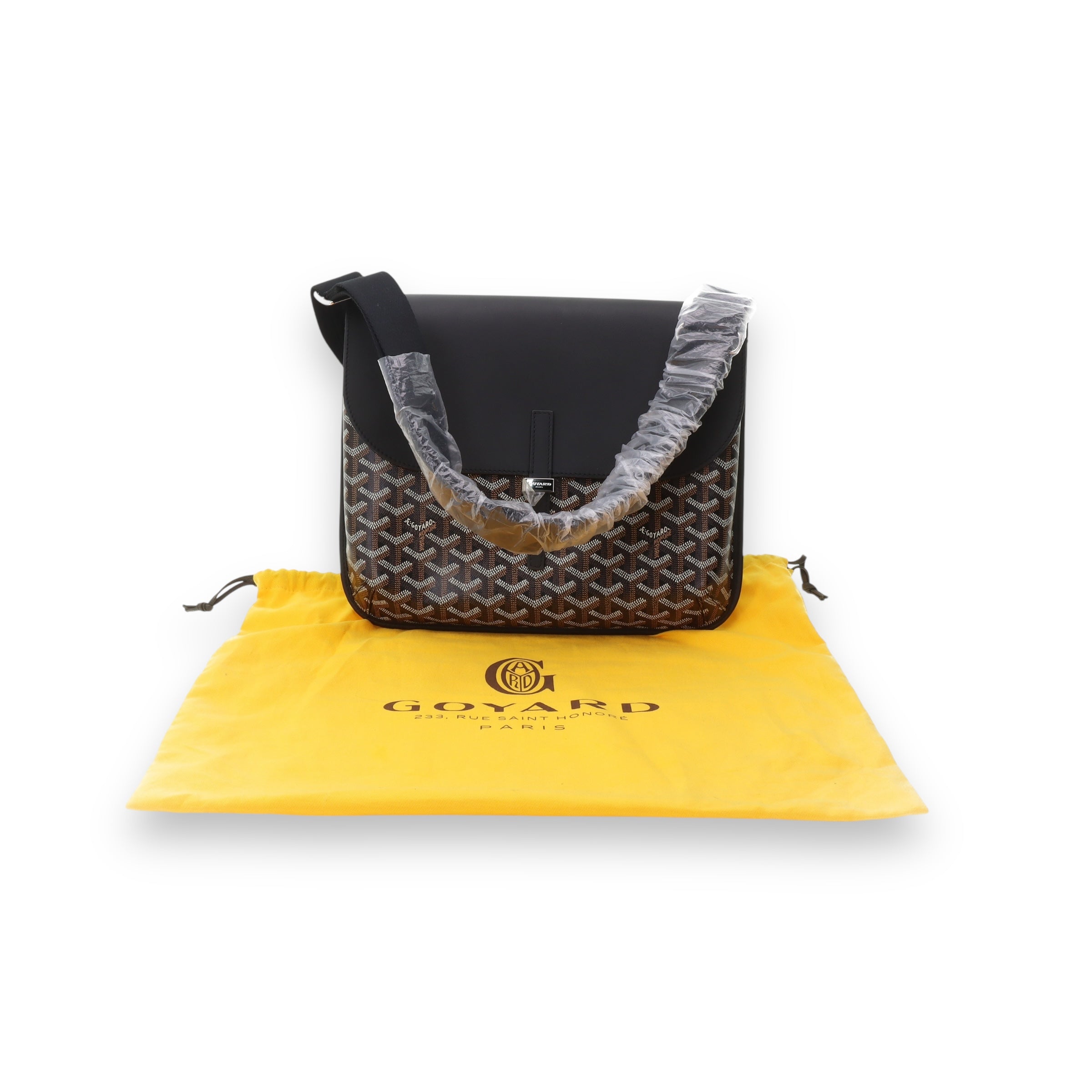 Goyard Black Coursier messenger bag