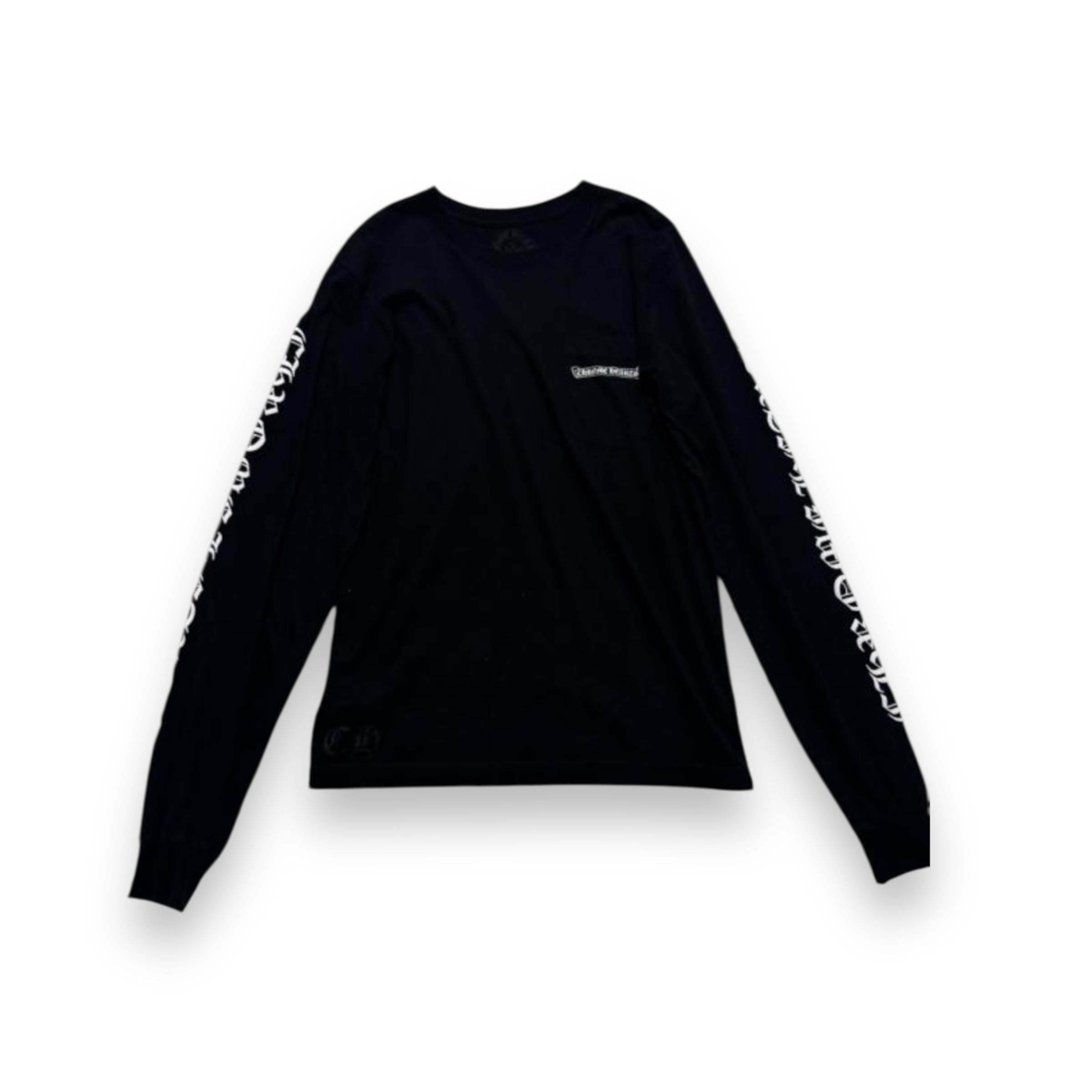 Chrome Hearts Scroll Logo Long Sleeve T-Shirt