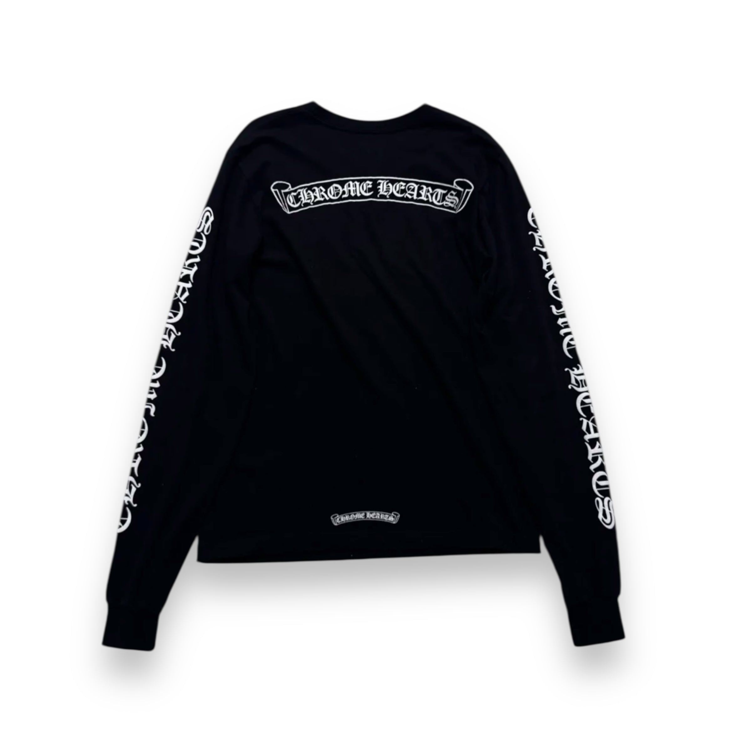 Chrome Hearts Scroll Logo Long Sleeve T-Shirt