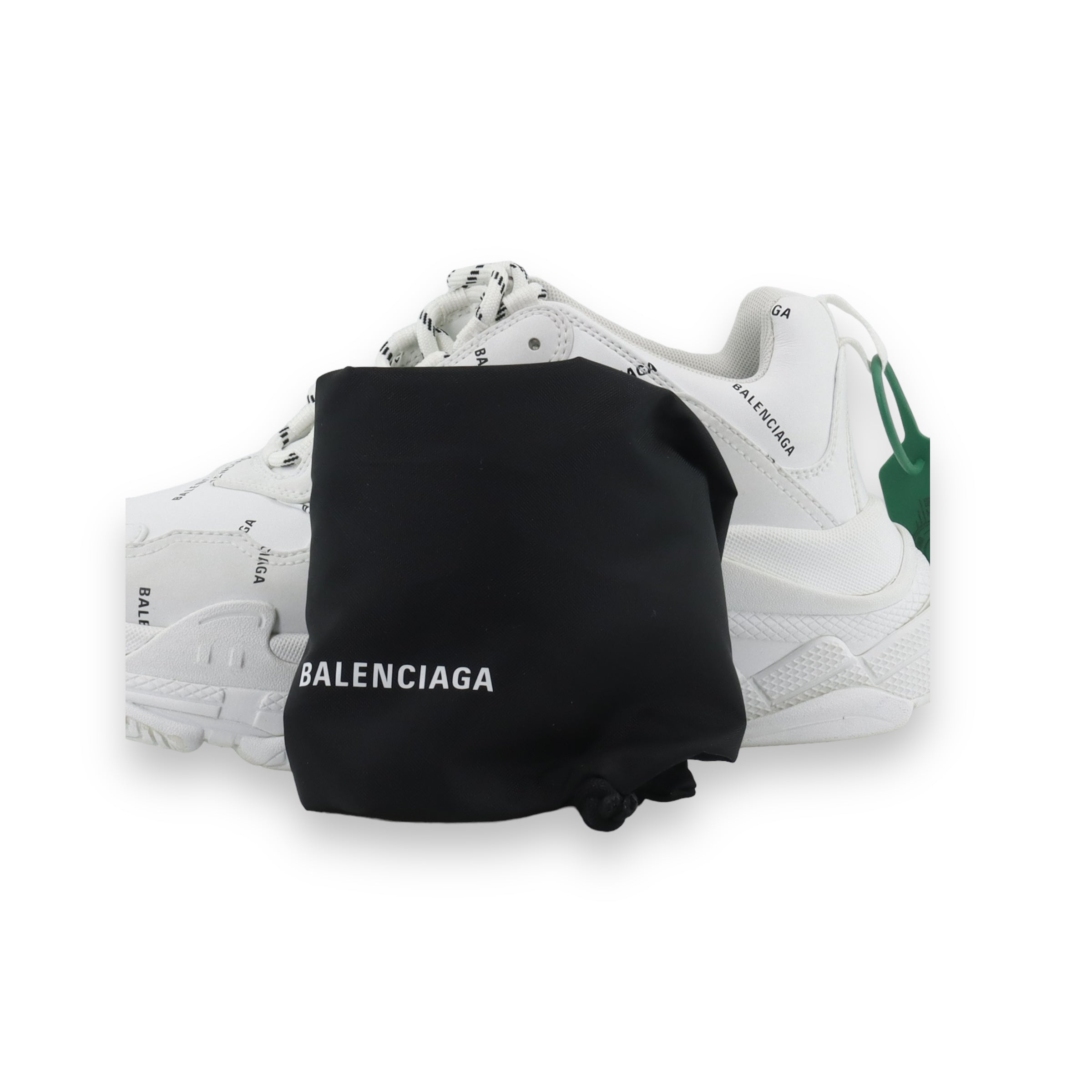 Balenciaga Triple S Allover Logo White
