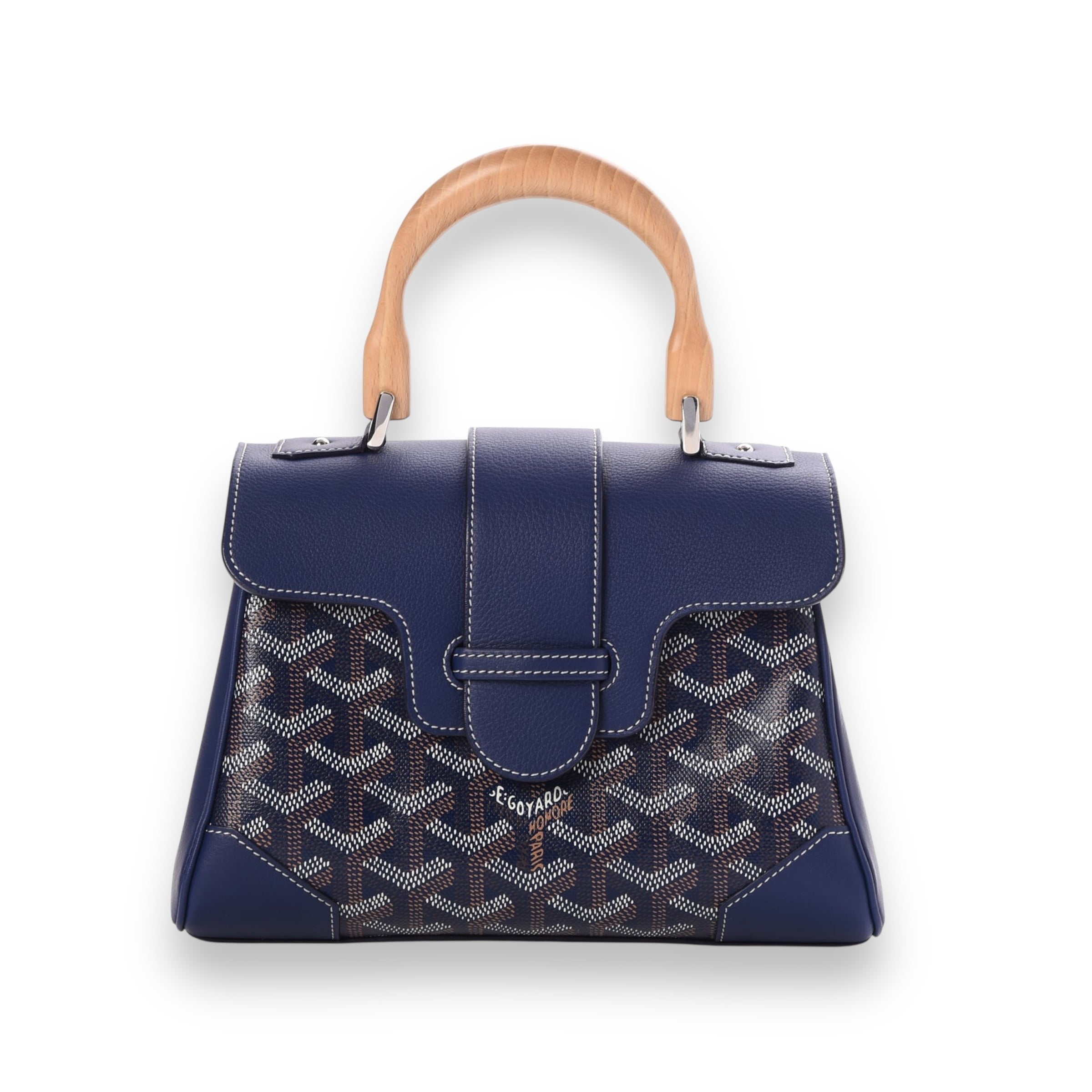 Goyard Navy blue Mini Saignon purse