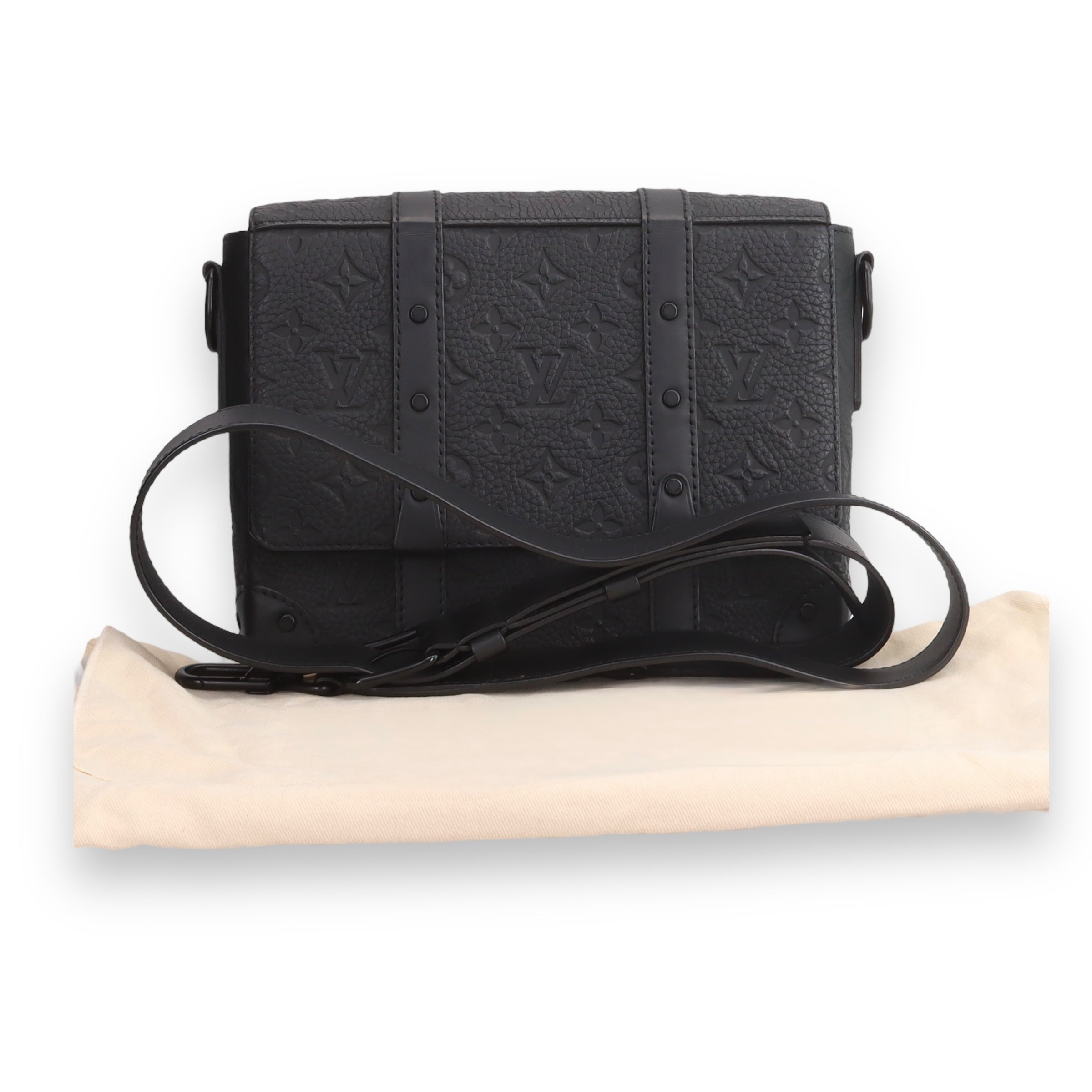LV Black Monogram Trunk Bag