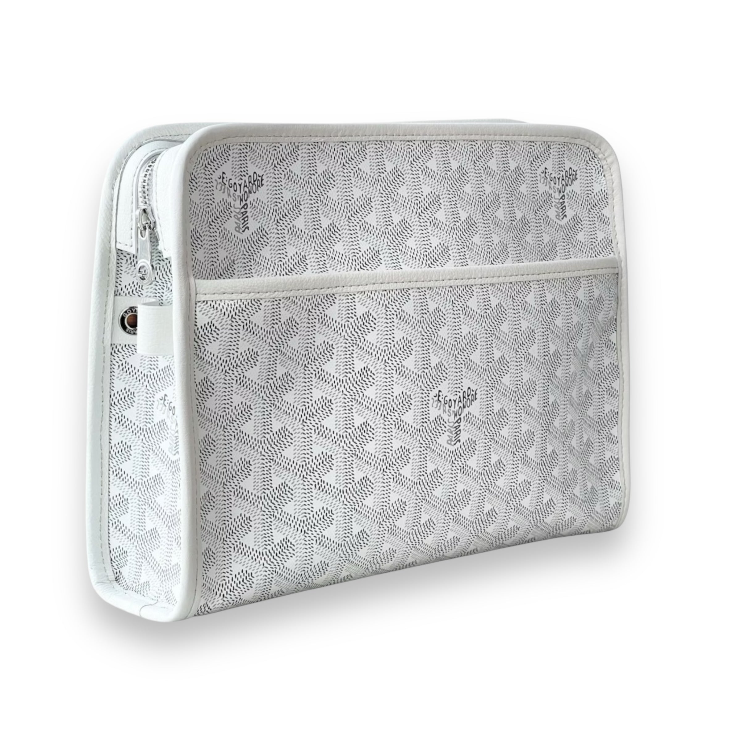 Goyard White MM Jouvence Pouch