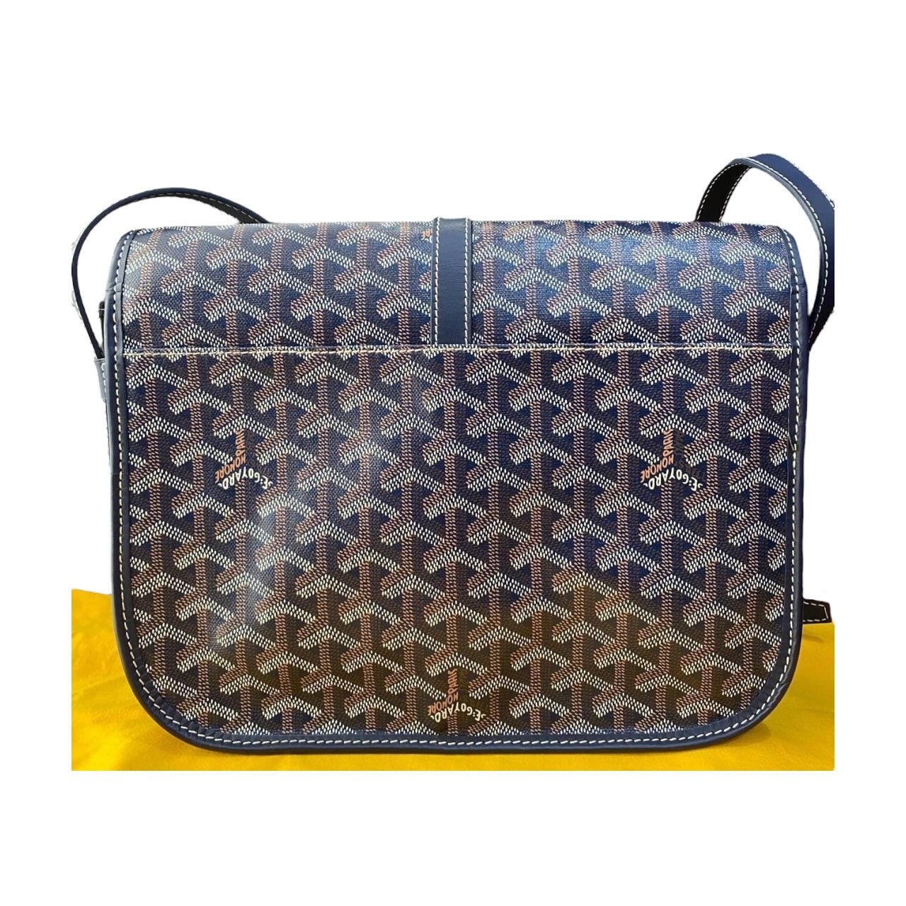 Goyard Navy blue MM Belvedere