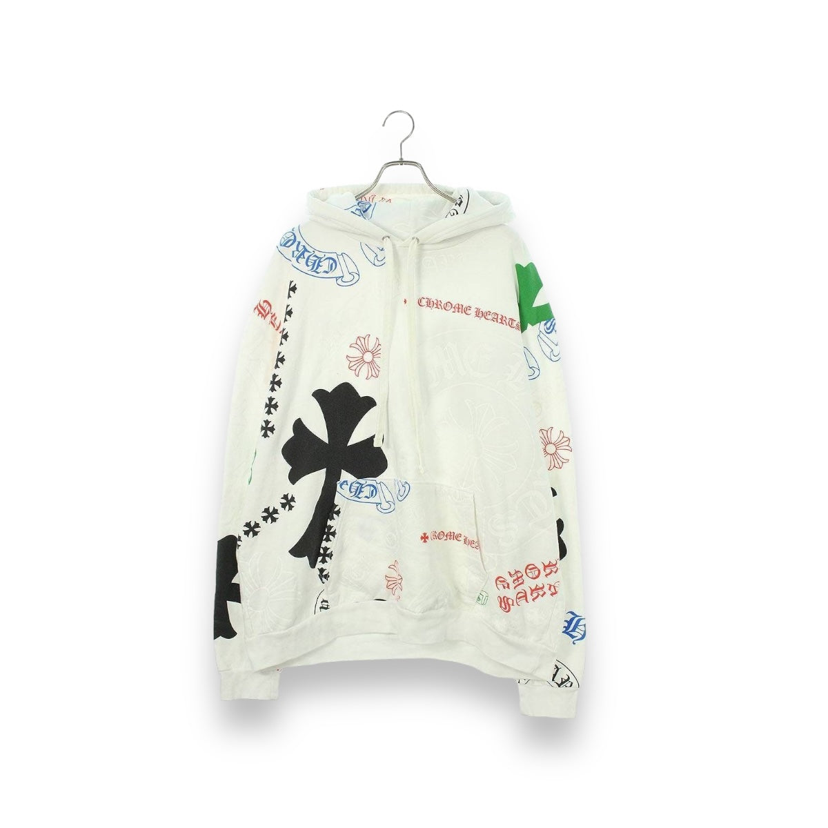 CHROME HEARTS STENCIL HOODIE WHITE