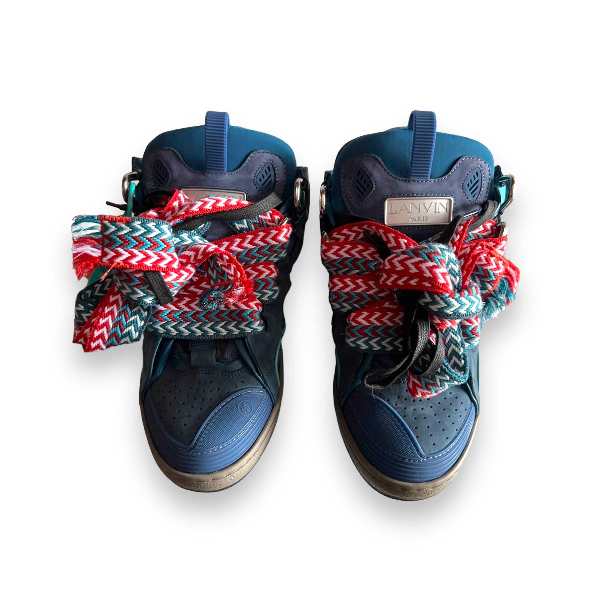 Lanvin Curb Taurus Blue Sneakers