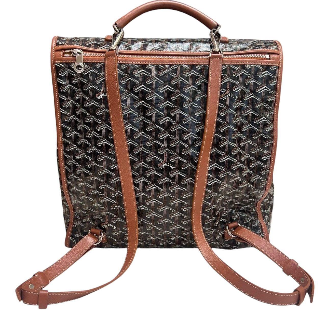 Goyard Saint Leger Backpack Black/Tan