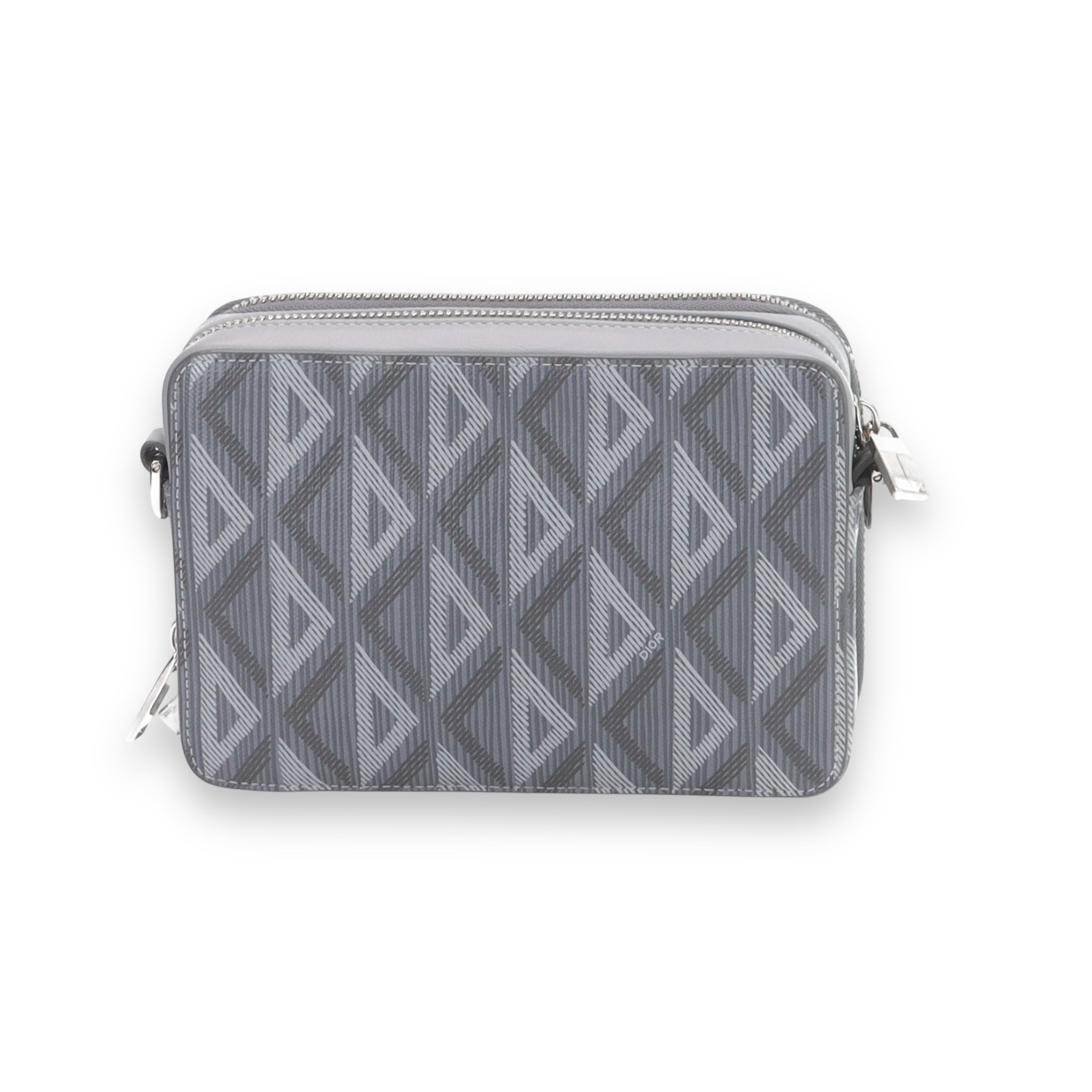 Dior Grey CD Diamonds Pouch with Strap