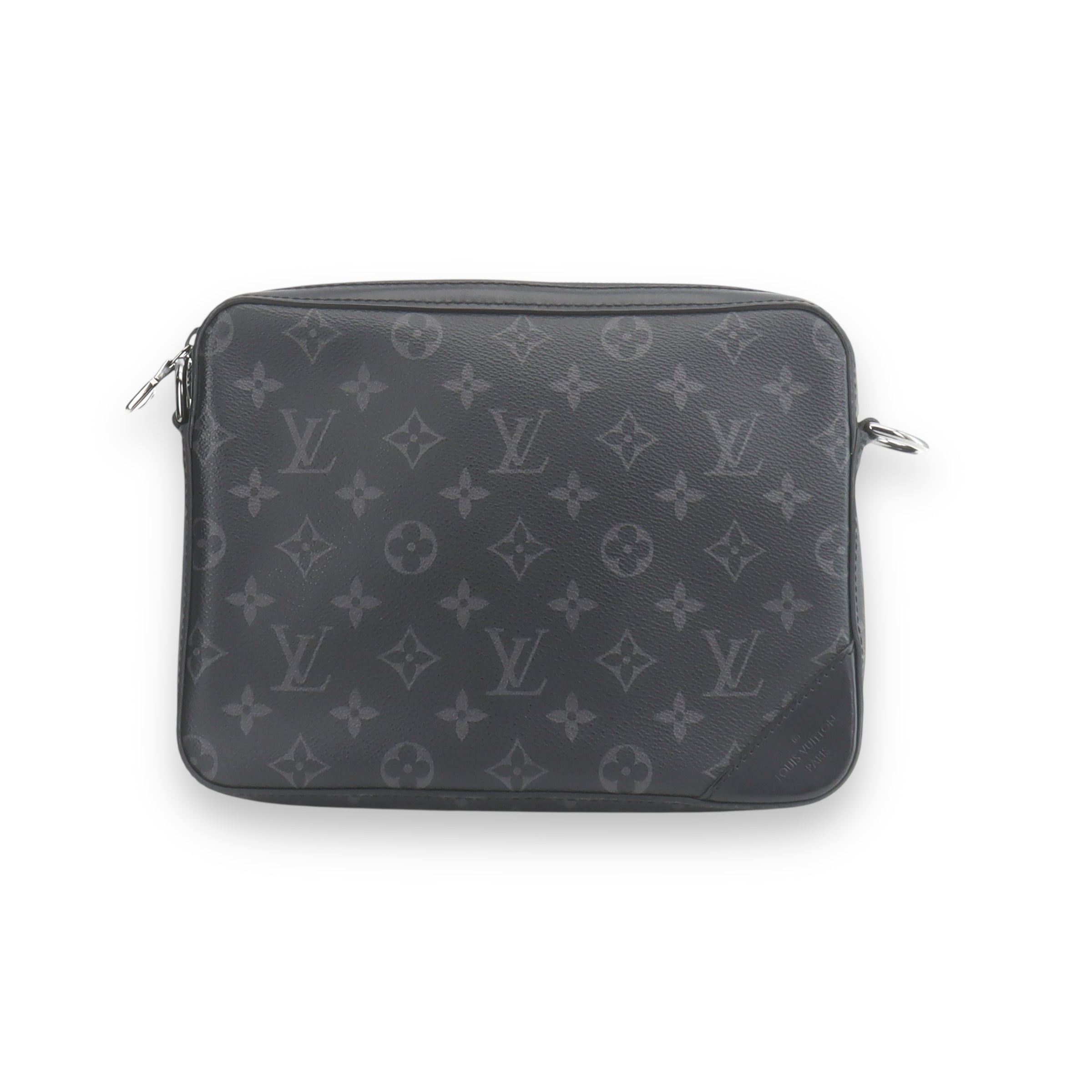 LV Black Monogram Trio Messenger Bag